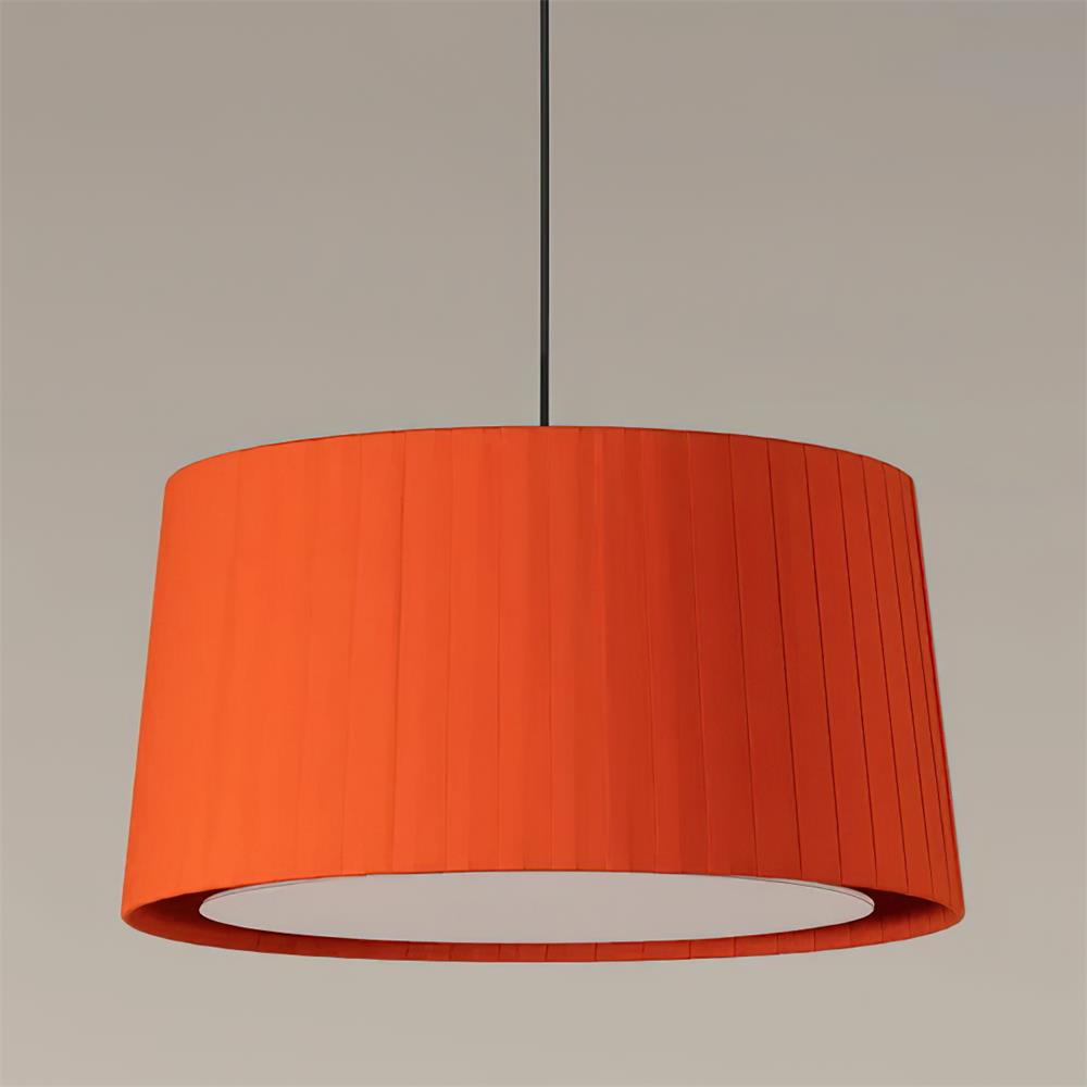 Pendant Light Pleated Fabric Drum