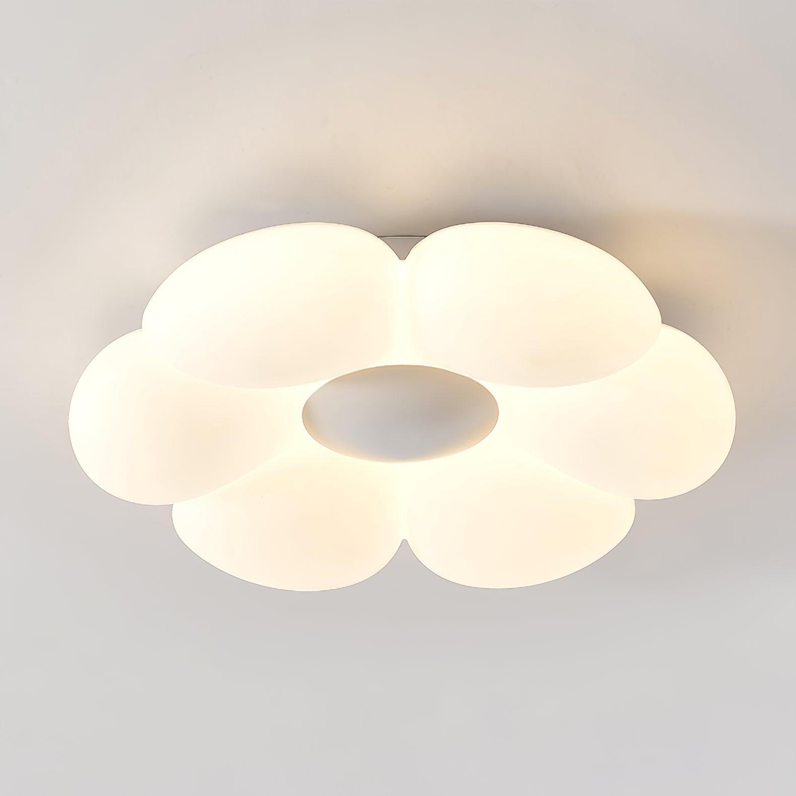 Solara Ceiling Lamp Six-Leaf Flower for Kids Room-Neutral Decor