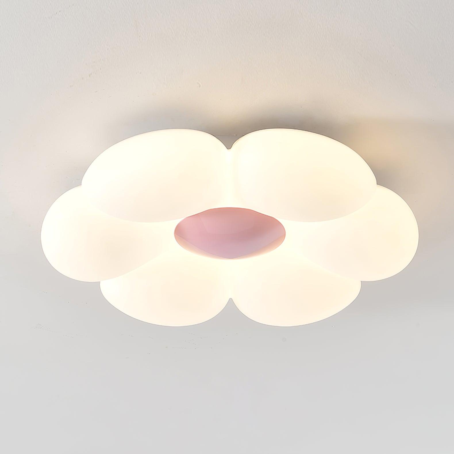 Solara Ceiling Lamp Six-Leaf Flower for Kids Room-Neutral Decor