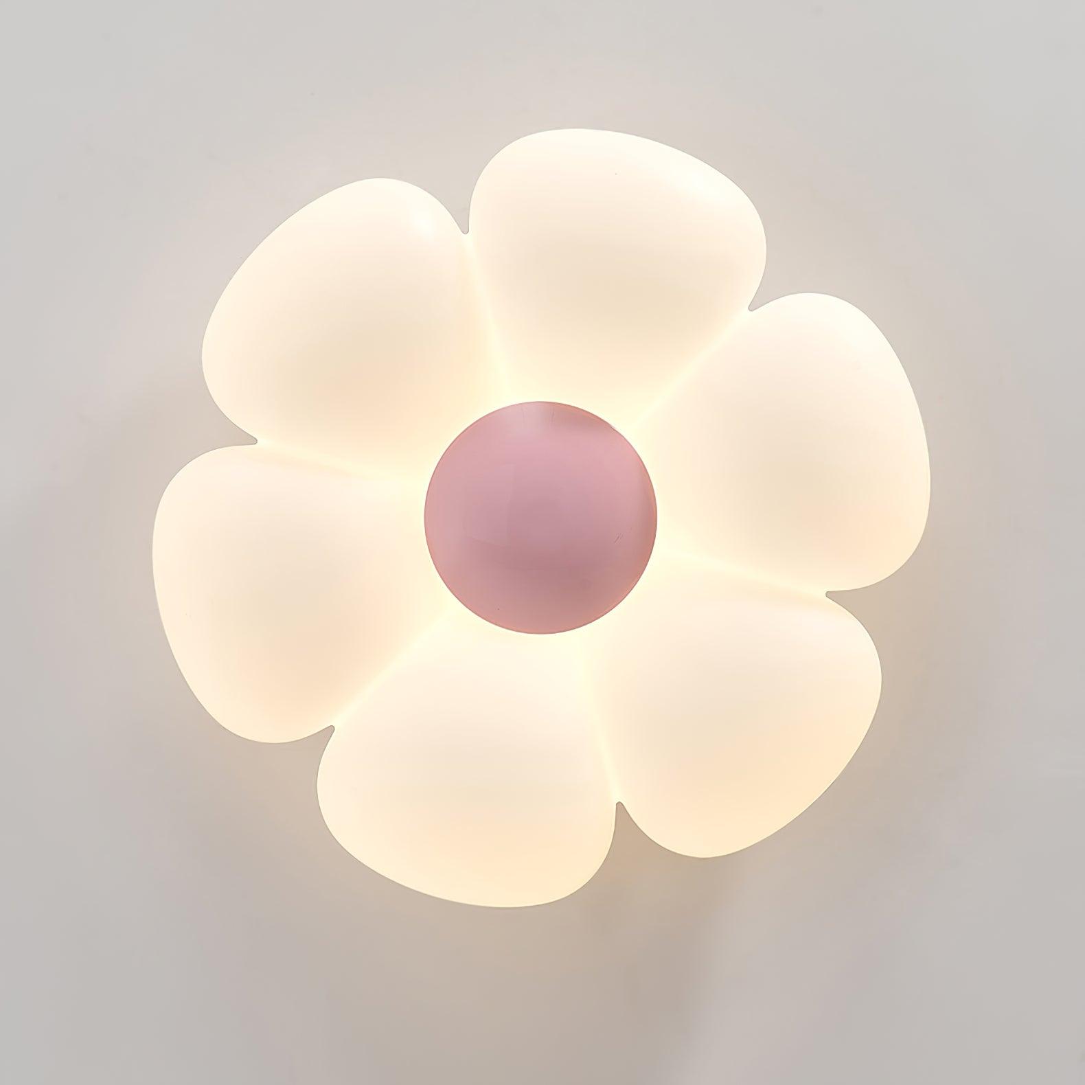 Solara Ceiling Lamp Six-Leaf Flower for Kids Room-Neutral Decor