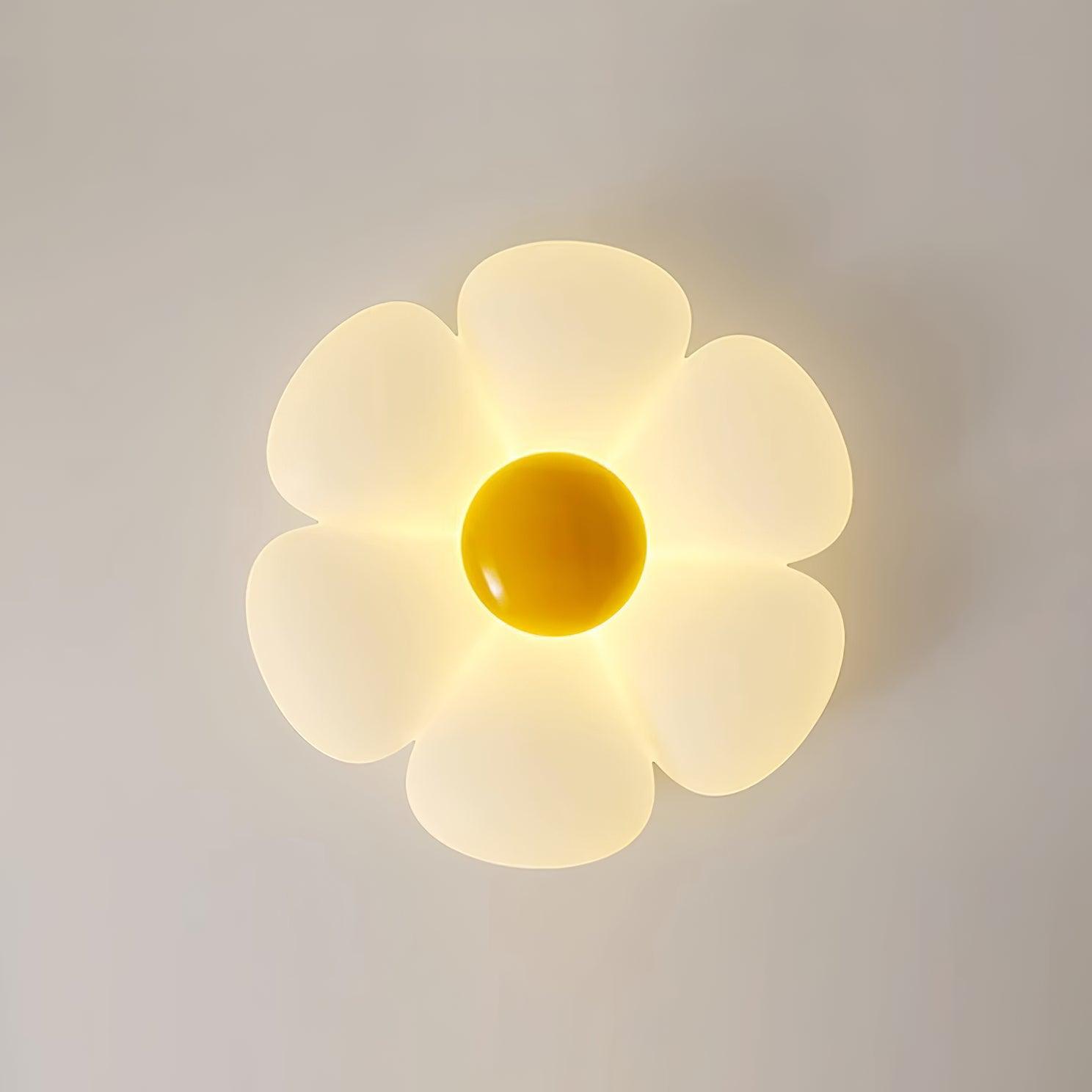 Solara Ceiling Lamp Six-Leaf Flower for Kids Room-Neutral Decor