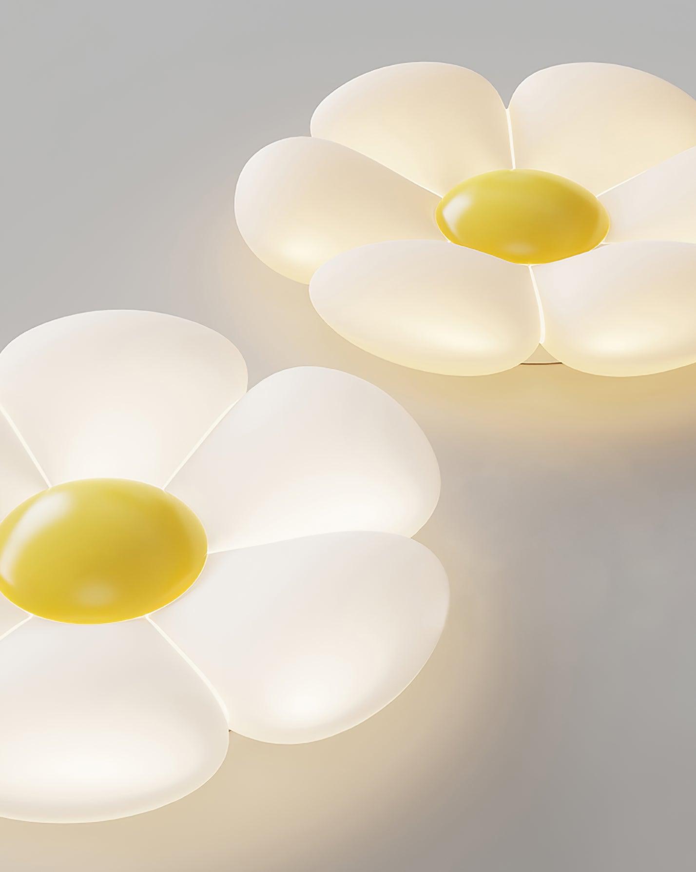 Solara Ceiling Lamp Six-Leaf Flower for Kids Room-Neutral Decor