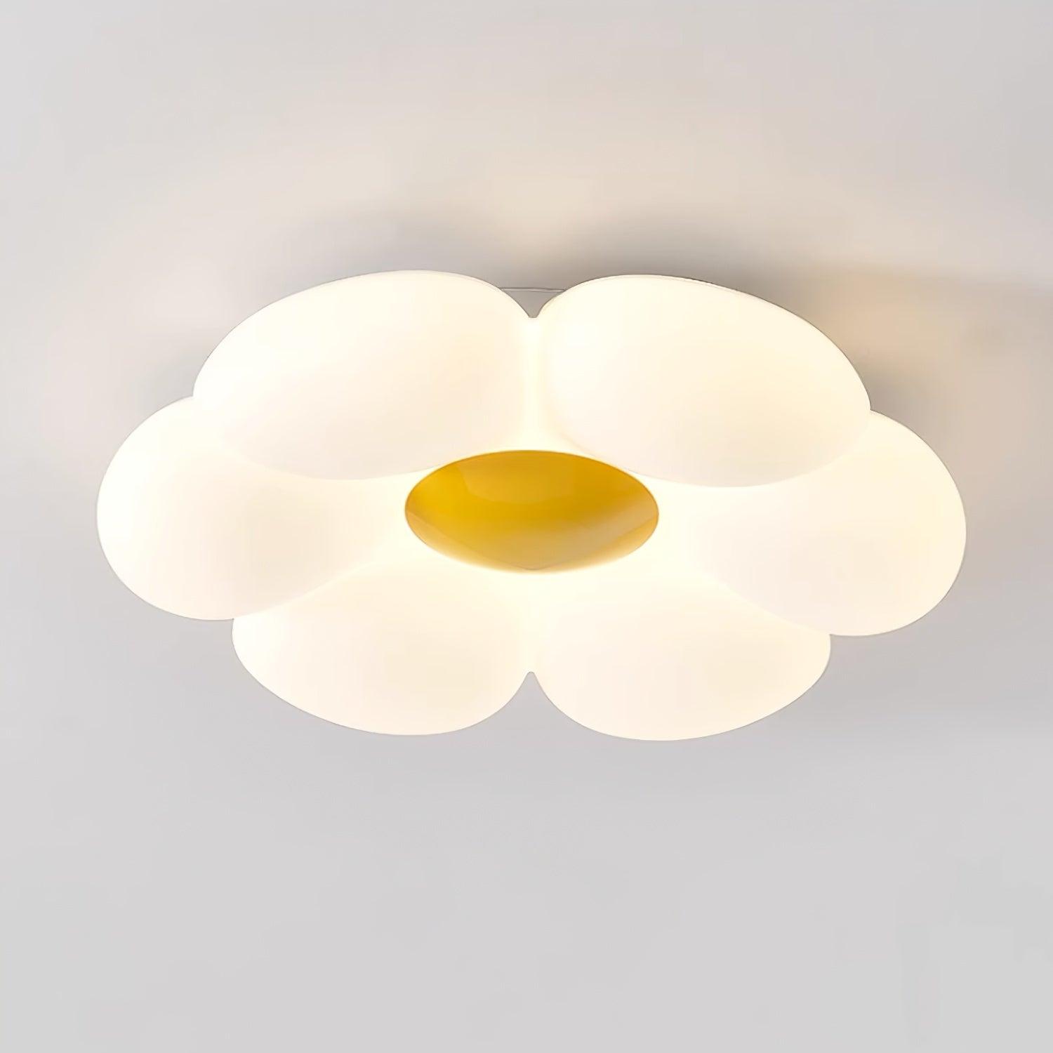 Solara Ceiling Lamp Six-Leaf Flower for Kids Room-Neutral Decor