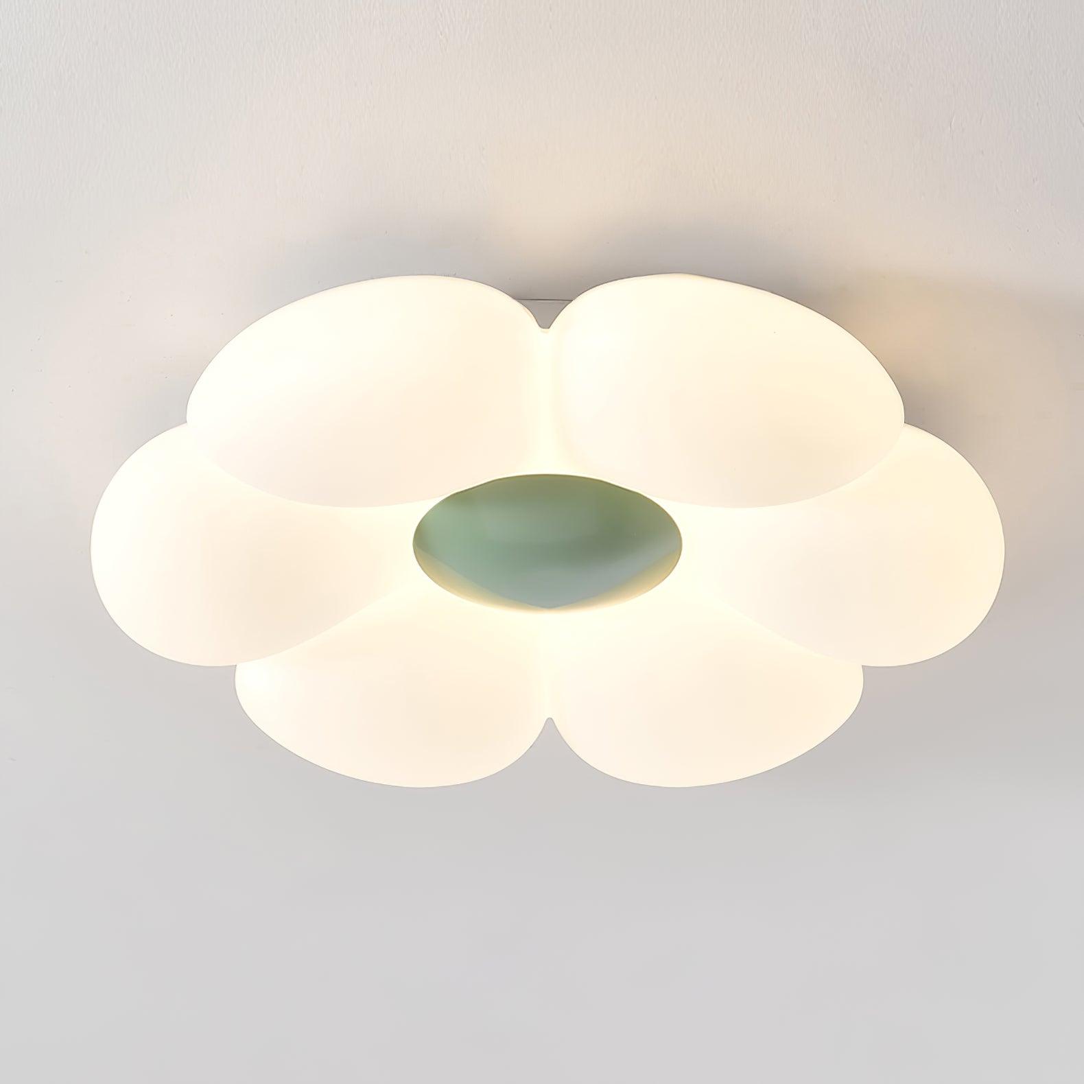 Solara Ceiling Lamp Six-Leaf Flower for Kids Room-Neutral Decor