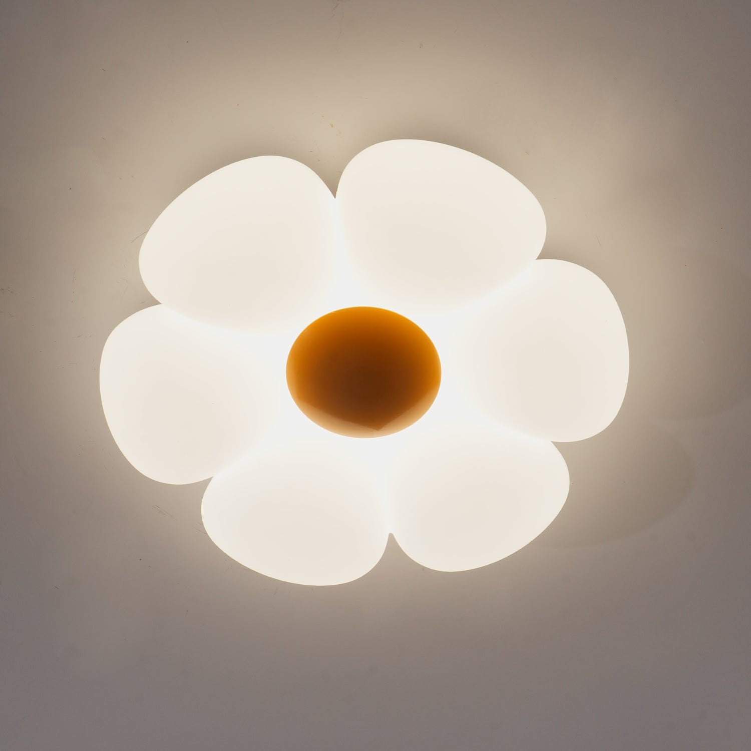 Solara Ceiling Lamp Six-Leaf Flower for Kids Room-Neutral Decor