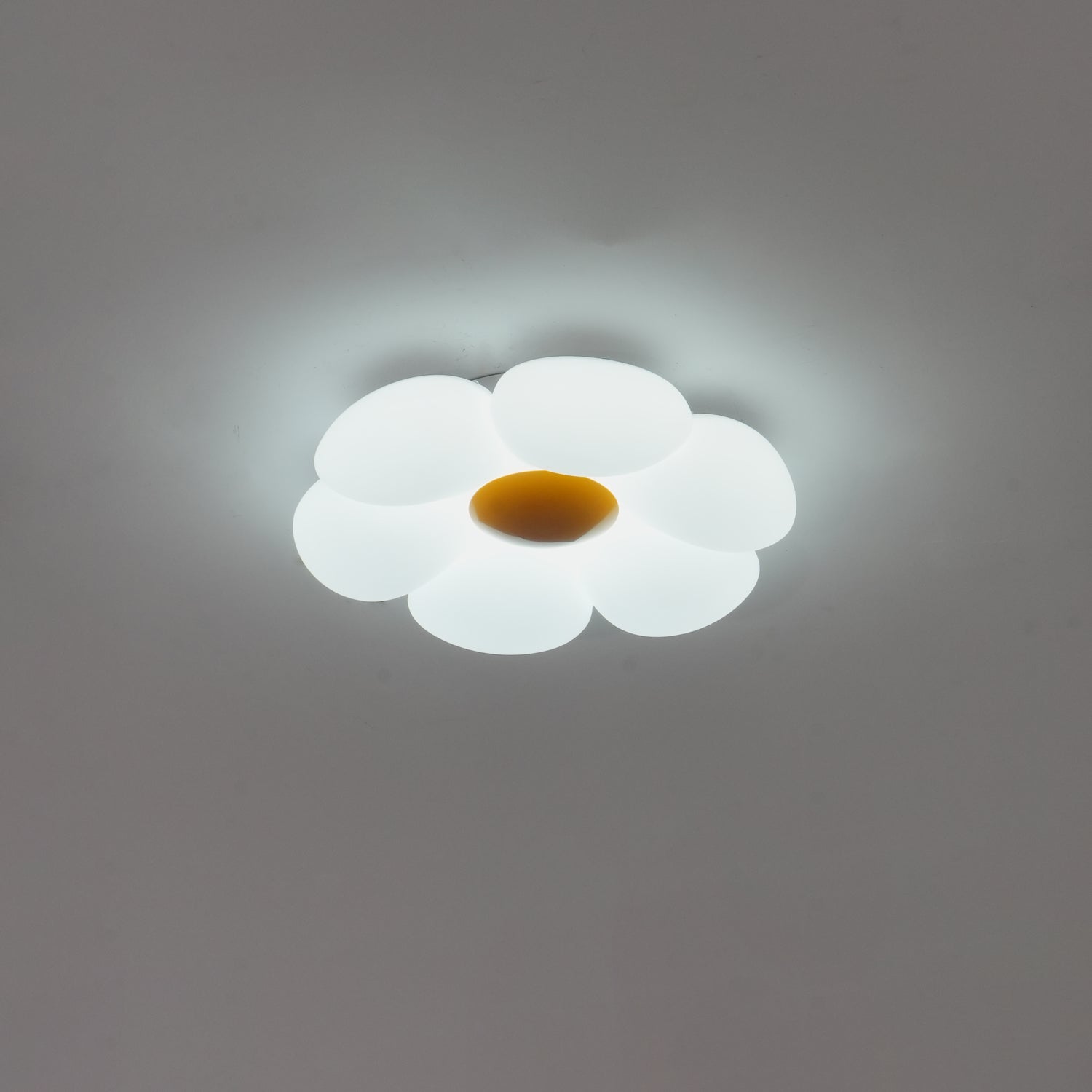 Solara Ceiling Lamp Six-Leaf Flower for Kids Room-Neutral Decor
