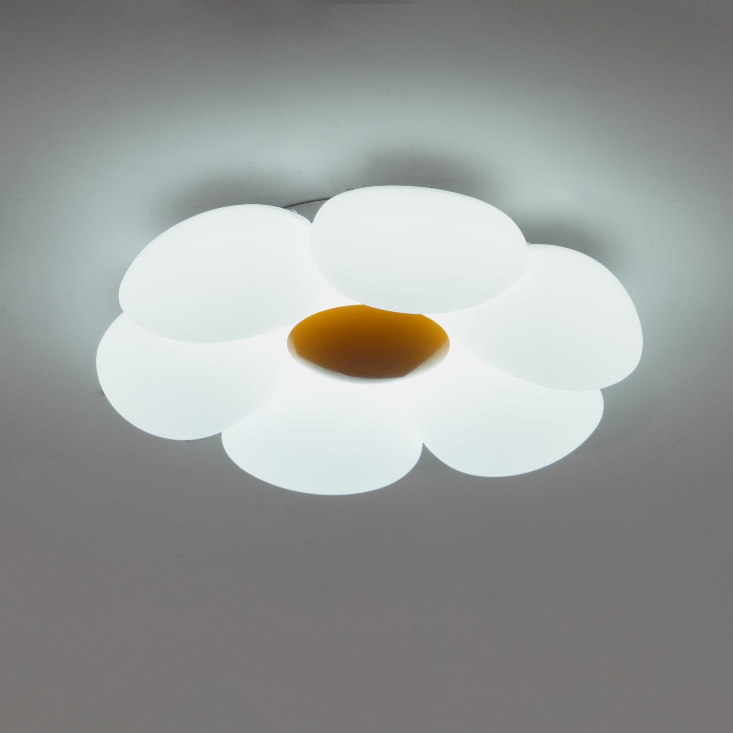 Solara Ceiling Lamp Six-Leaf Flower for Kids Room-Neutral Decor