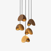 Elmiren Cluster Wood Pendant Light-Neutral Decor