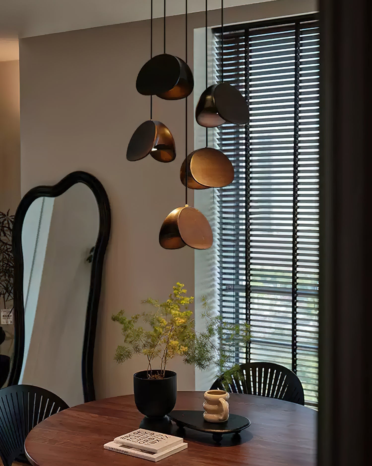 Elmiren Cluster Wood Pendant Light-Neutral Decor