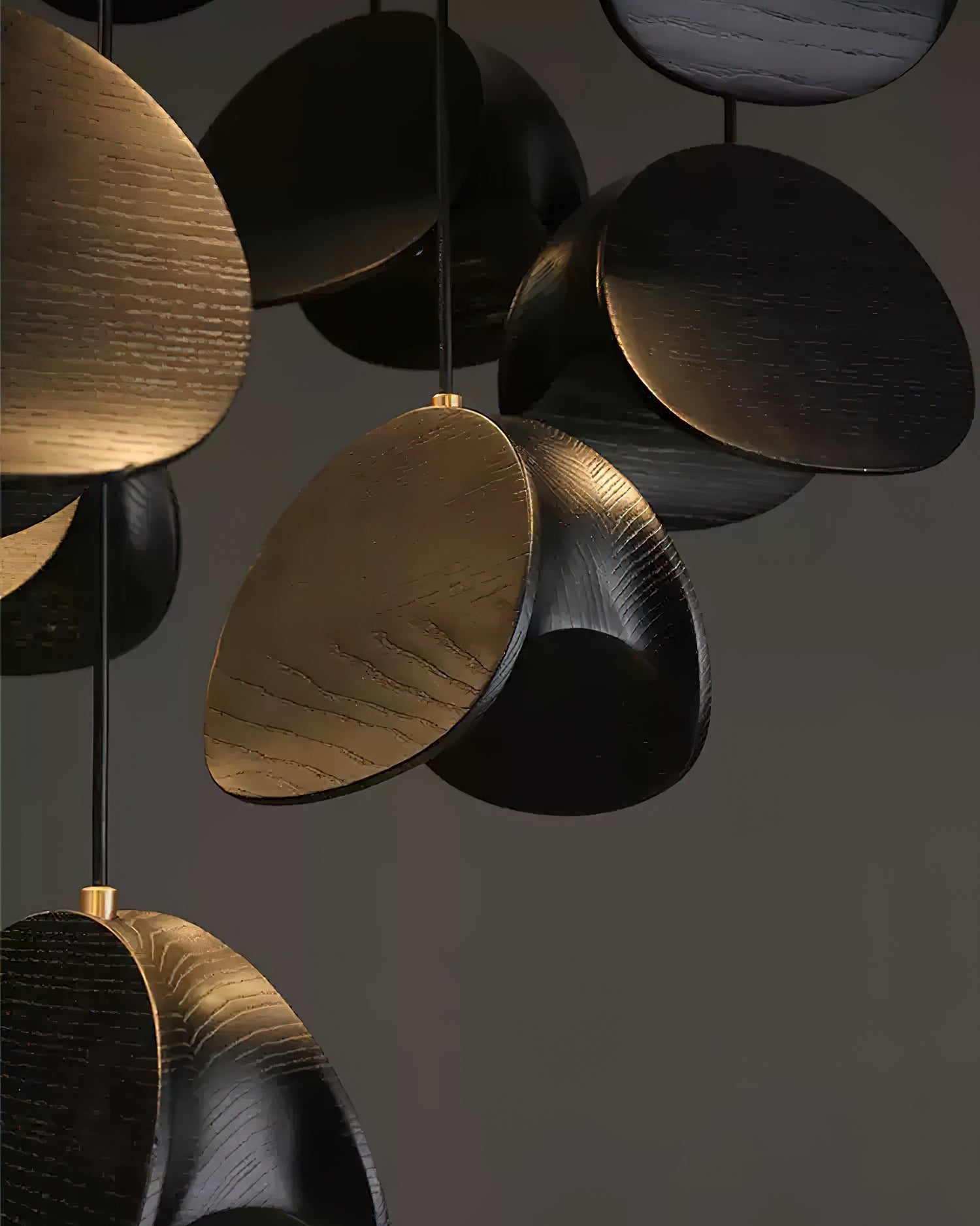 Elmiren Cluster Wood Pendant Light-Neutral Decor