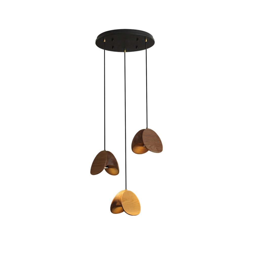 Elmiren Cluster Wood Pendant Light-Neutral Decor