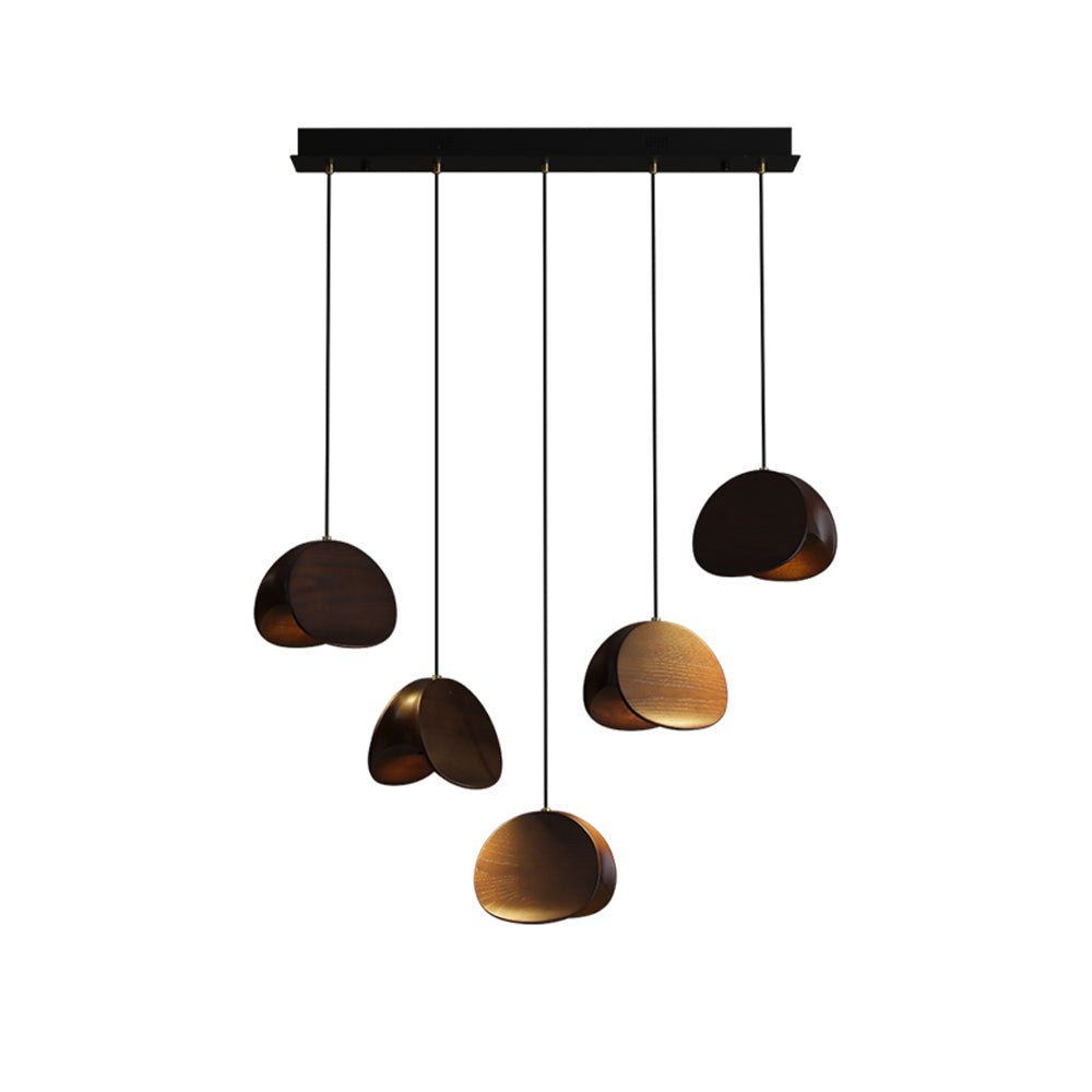 Elmiren Cluster Wood Pendant Light-Neutral Decor