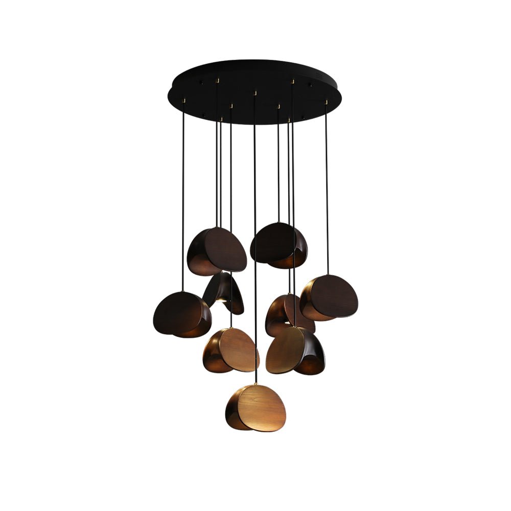 Elmiren Cluster Wood Pendant Light-Neutral Decor