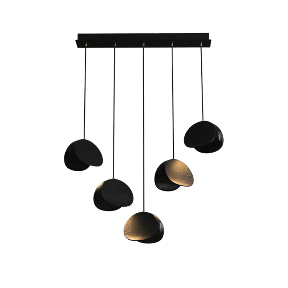 Elmiren Cluster Wood Pendant Light-Neutral Decor