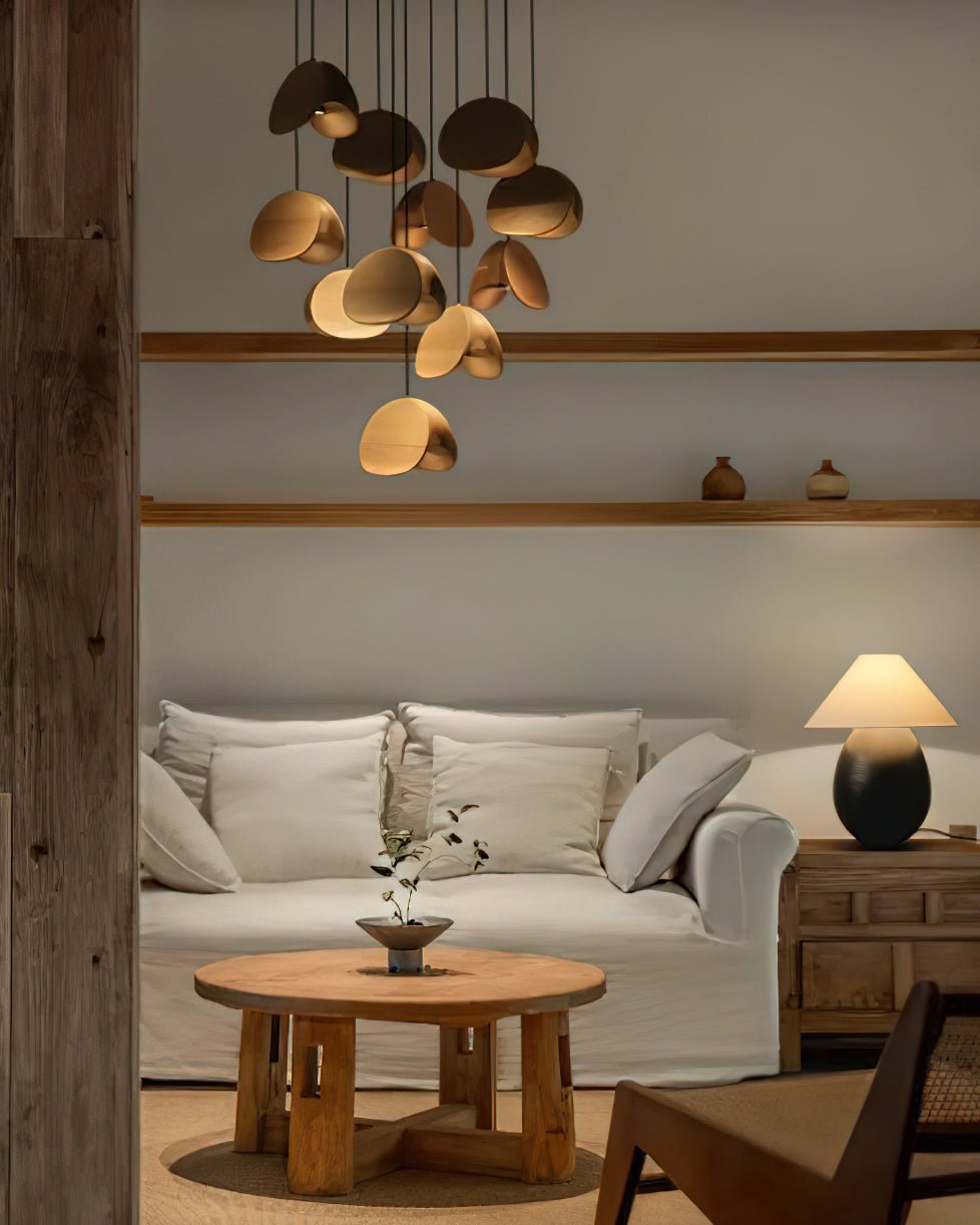 Elmiren Cluster Wood Pendant Light-Neutral Decor