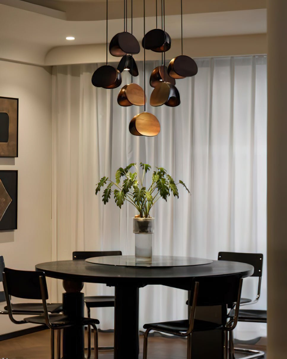 Elmiren Cluster Wood Pendant Light-Neutral Decor