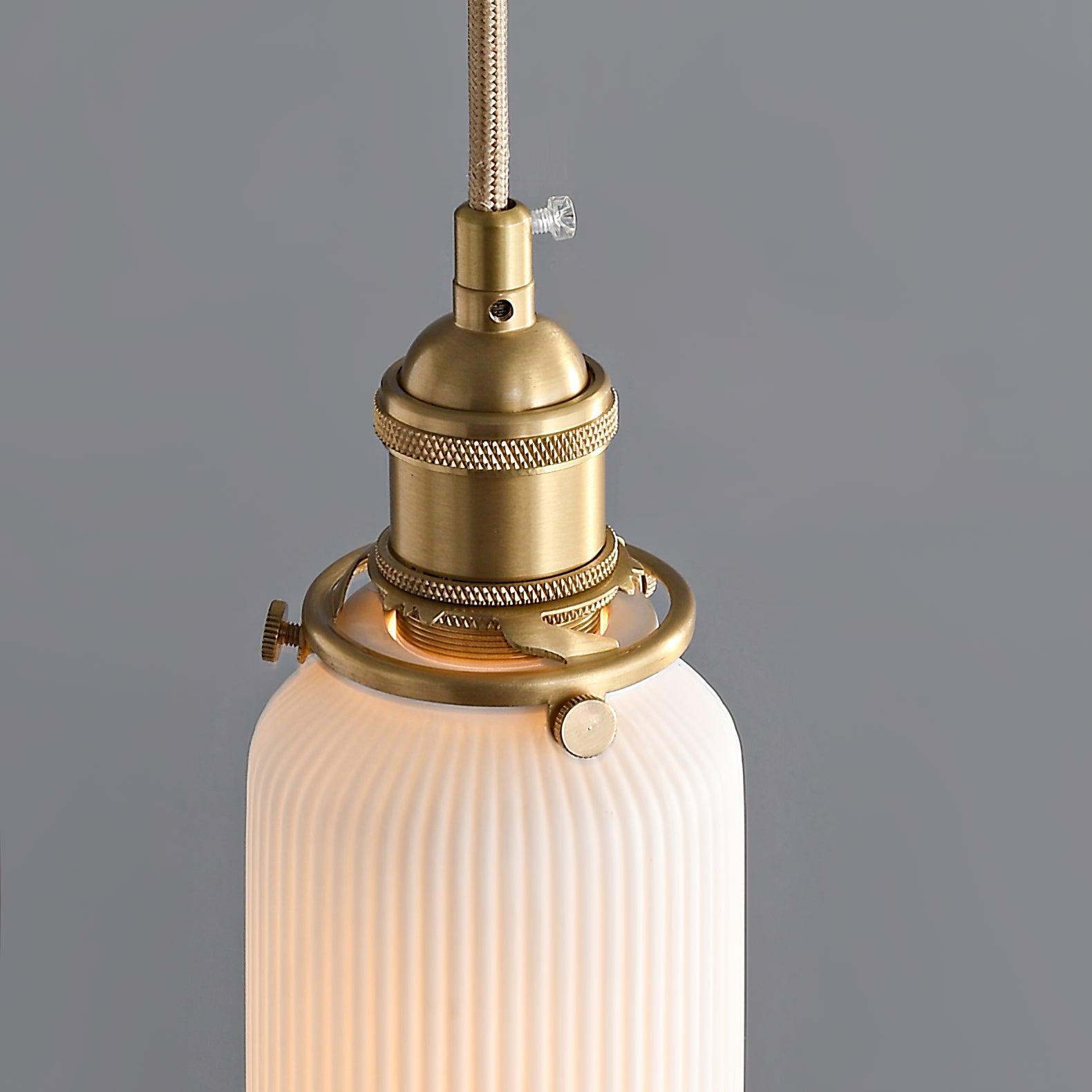 Liora Vintage Ceramic Pendant Light-Neutral Decor