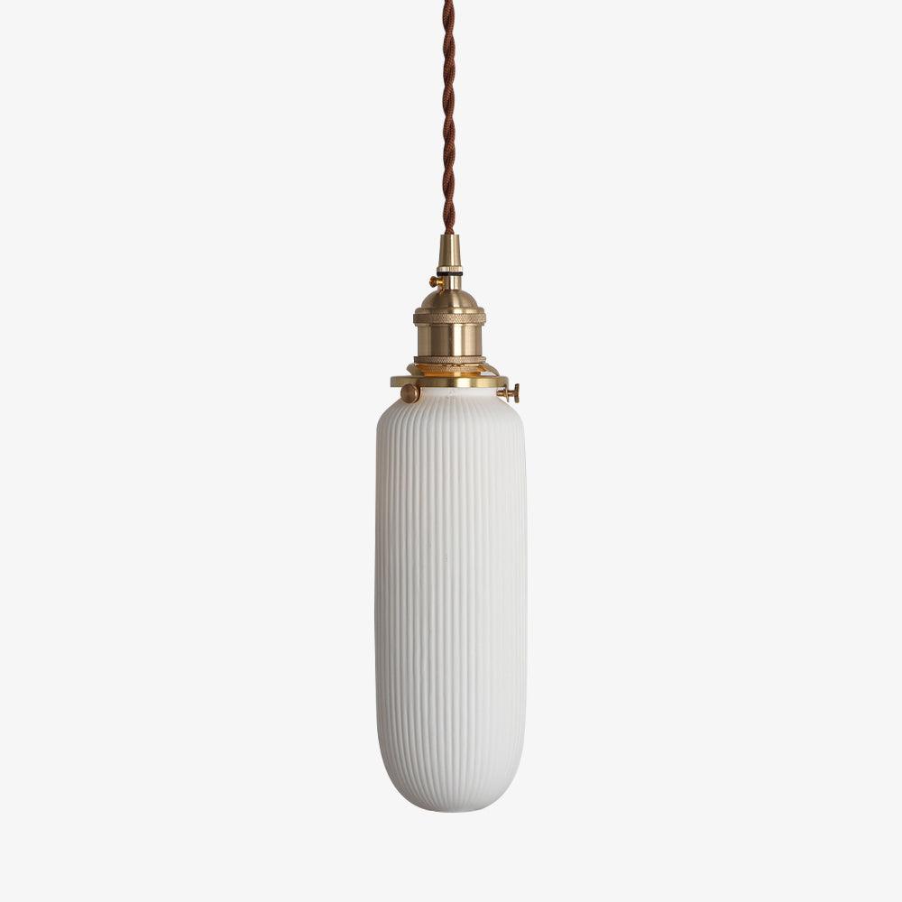 Liora Vintage Ceramic Pendant Light-Neutral Decor
