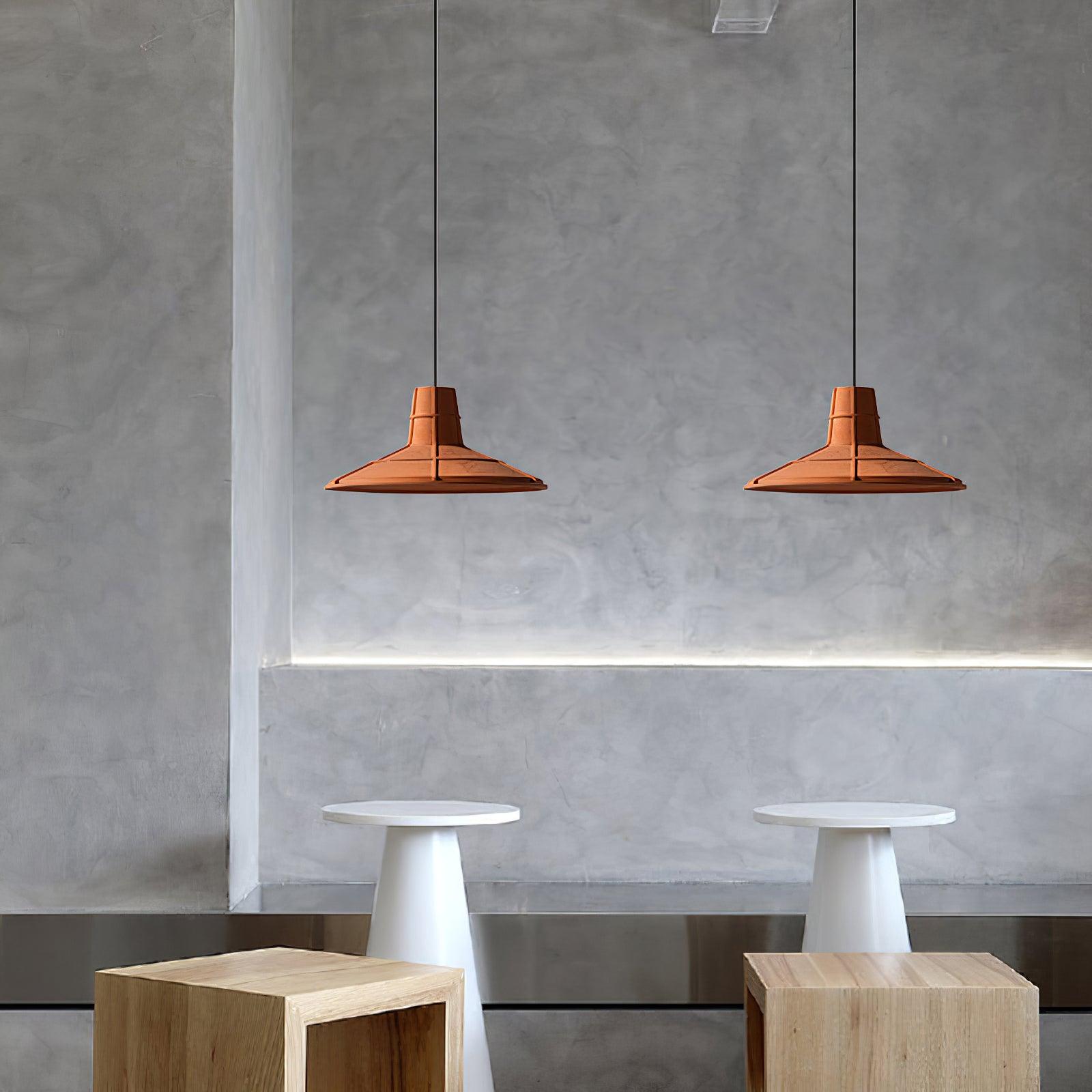 Marnie Modern Cement Pendant Light-Neutral Decor