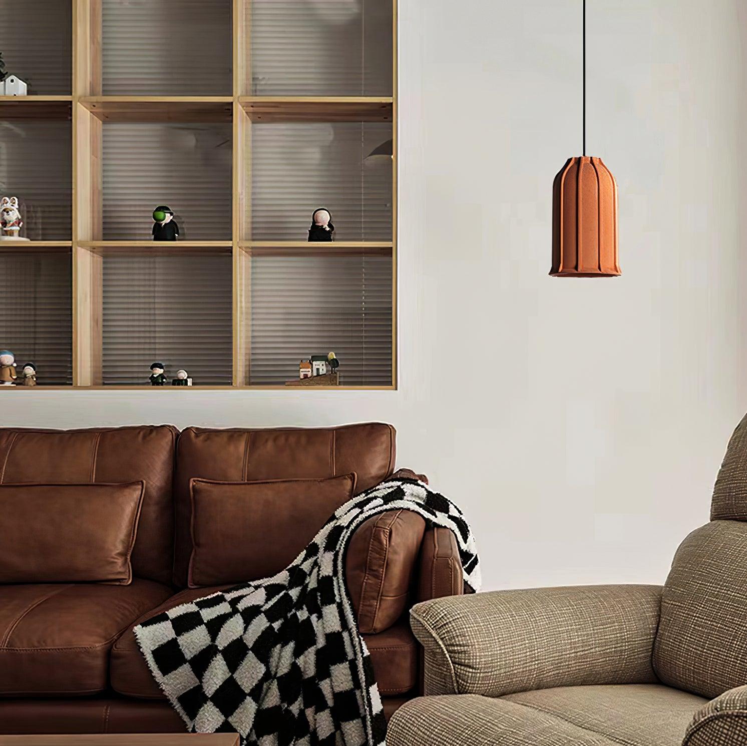 Marnie Modern Cement Pendant Light-Neutral Decor