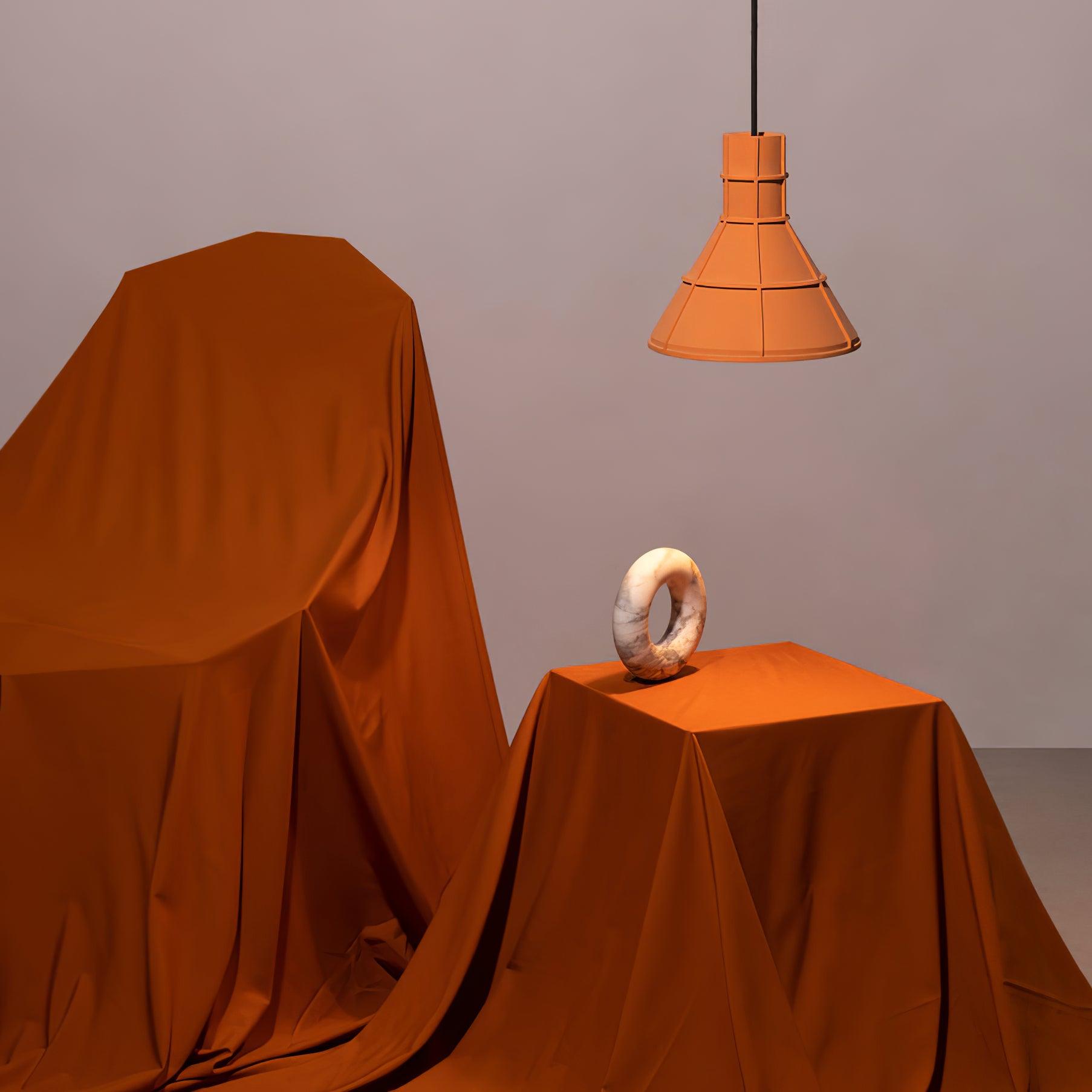 Marnie Modern Cement Pendant Light-Neutral Decor