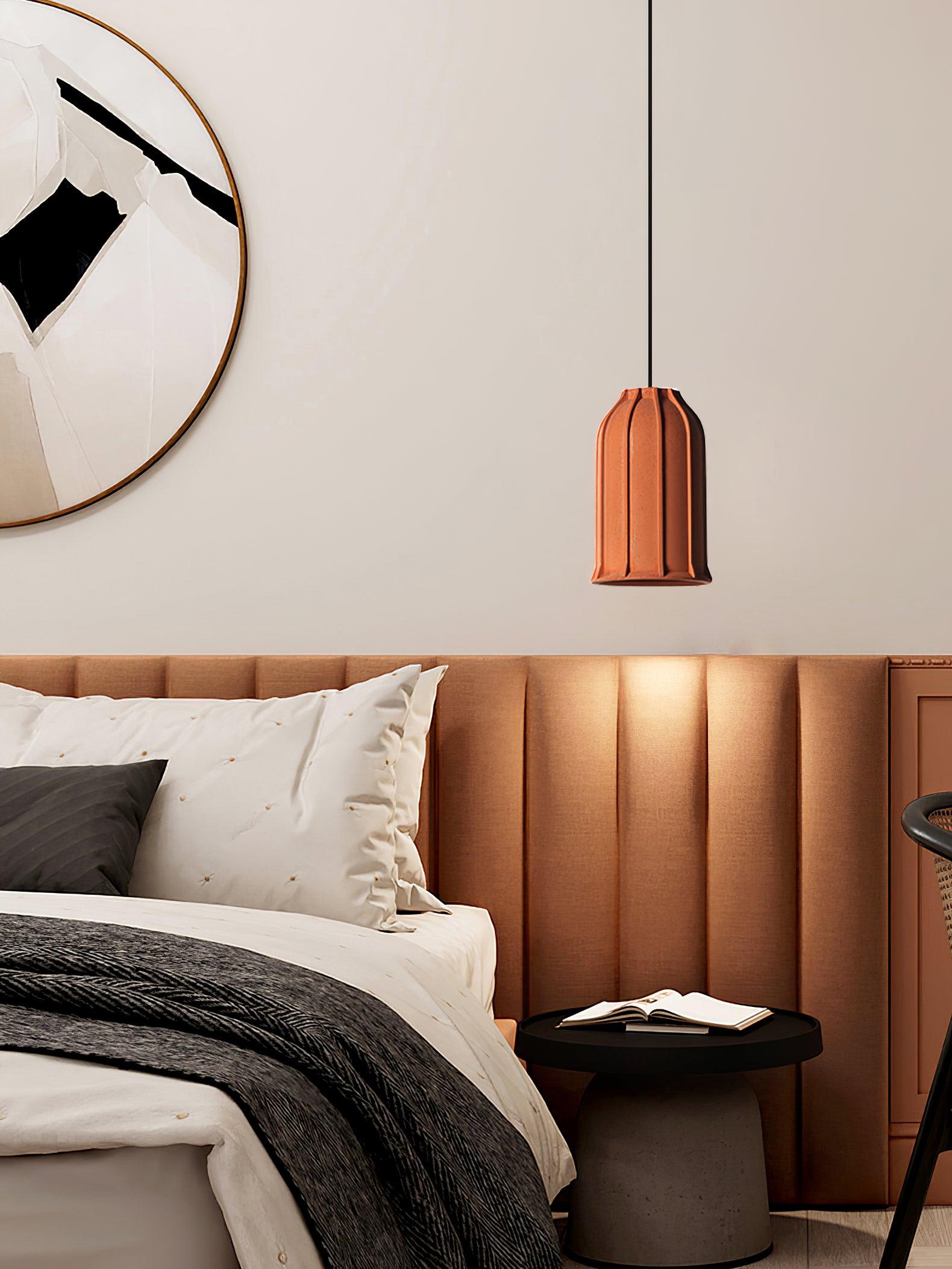 Marnie Modern Cement Pendant Light-Neutral Decor