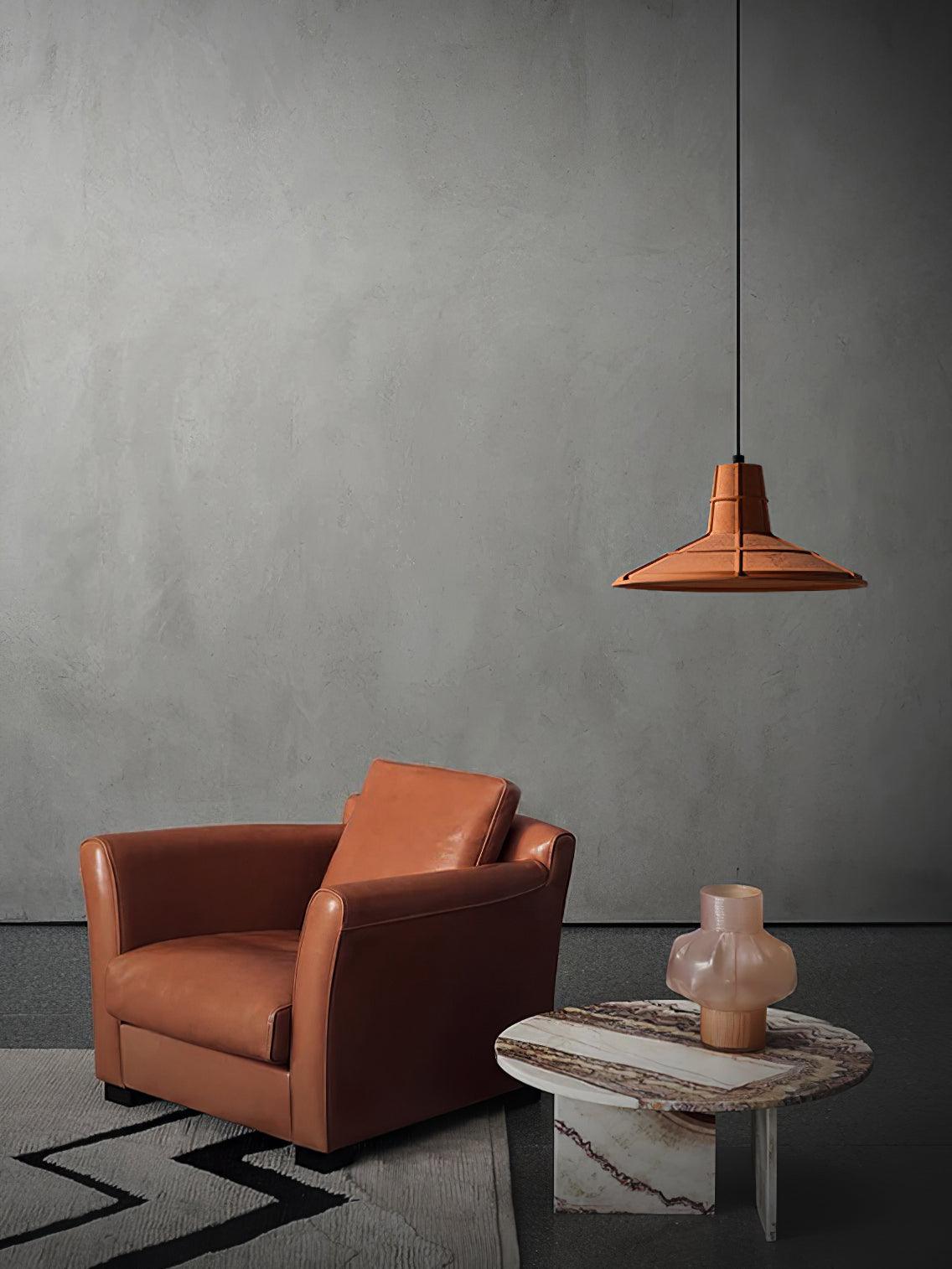 Marnie Modern Cement Pendant Light-Neutral Decor