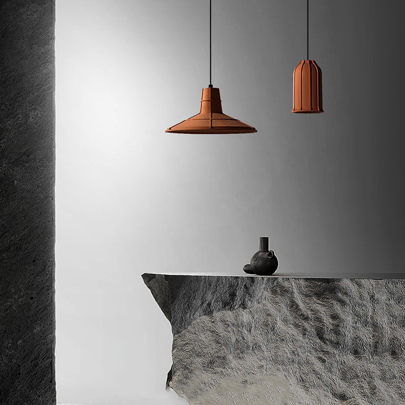 Marnie Modern Cement Pendant Light-Neutral Decor
