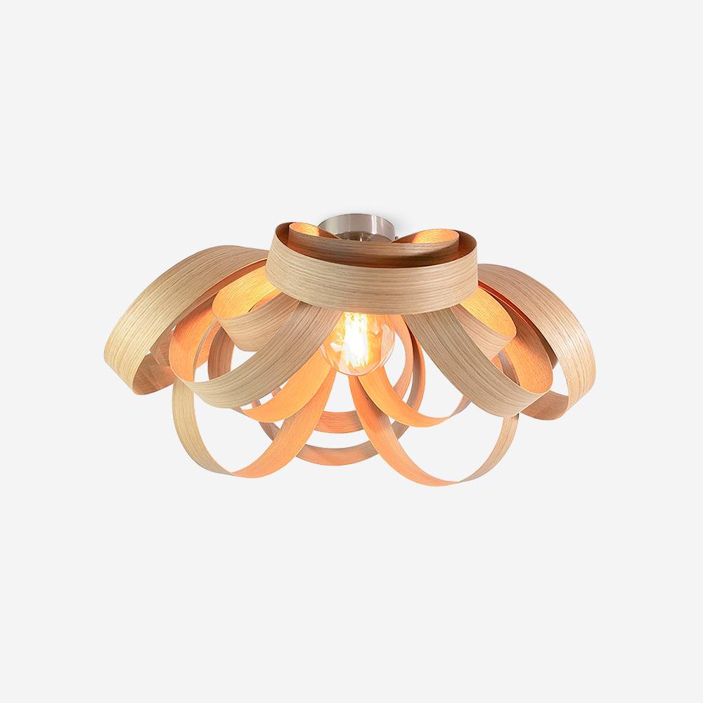 Veylo Wooden Ribbon Ceiling Lamp