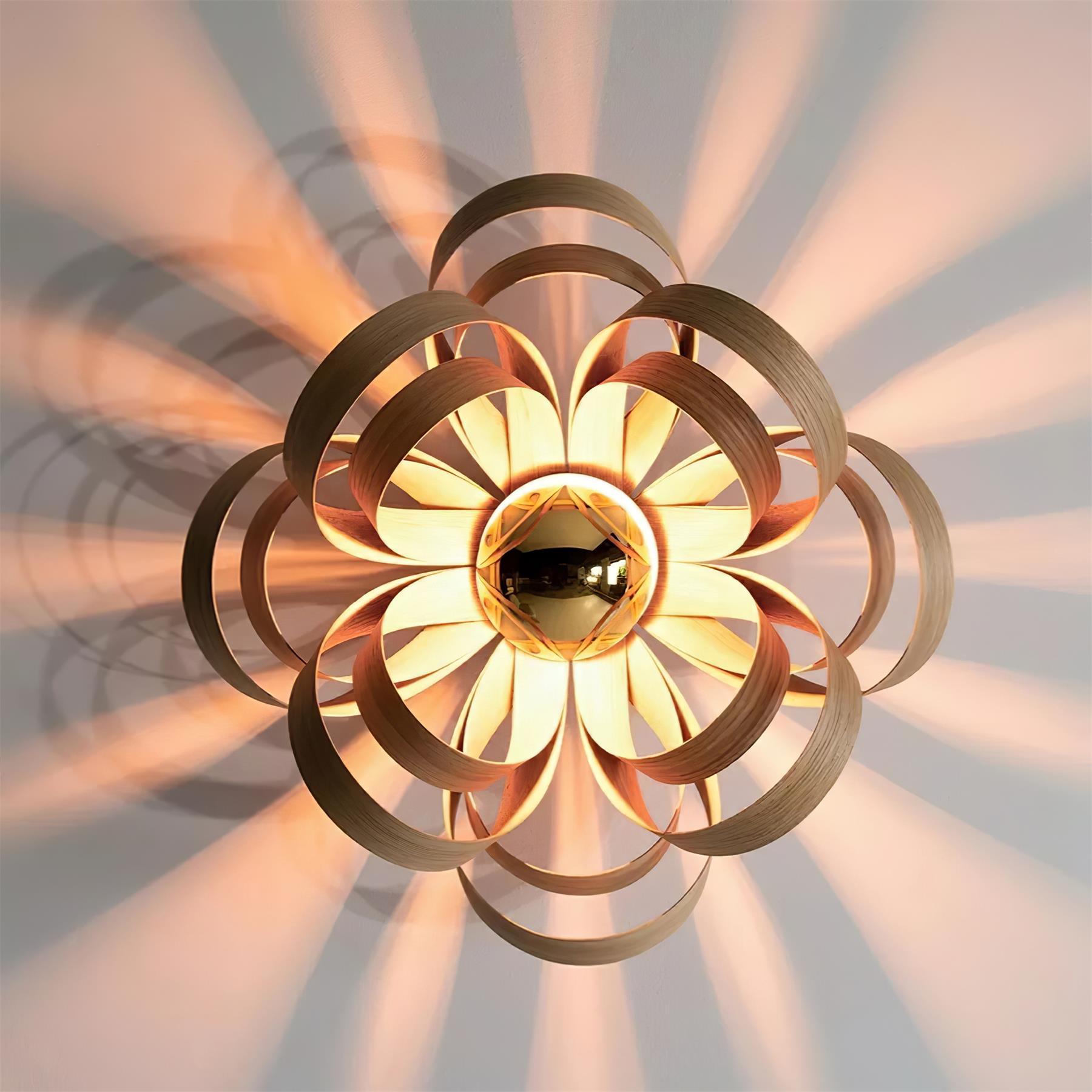 Veylo Wooden Ribbon Ceiling Lamp
