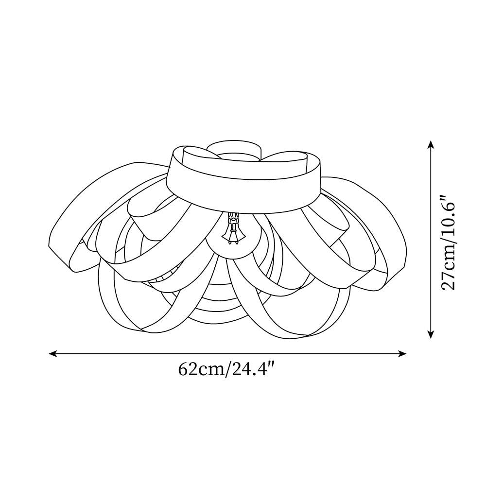 Veylo Wooden Ribbon Ceiling Lamp