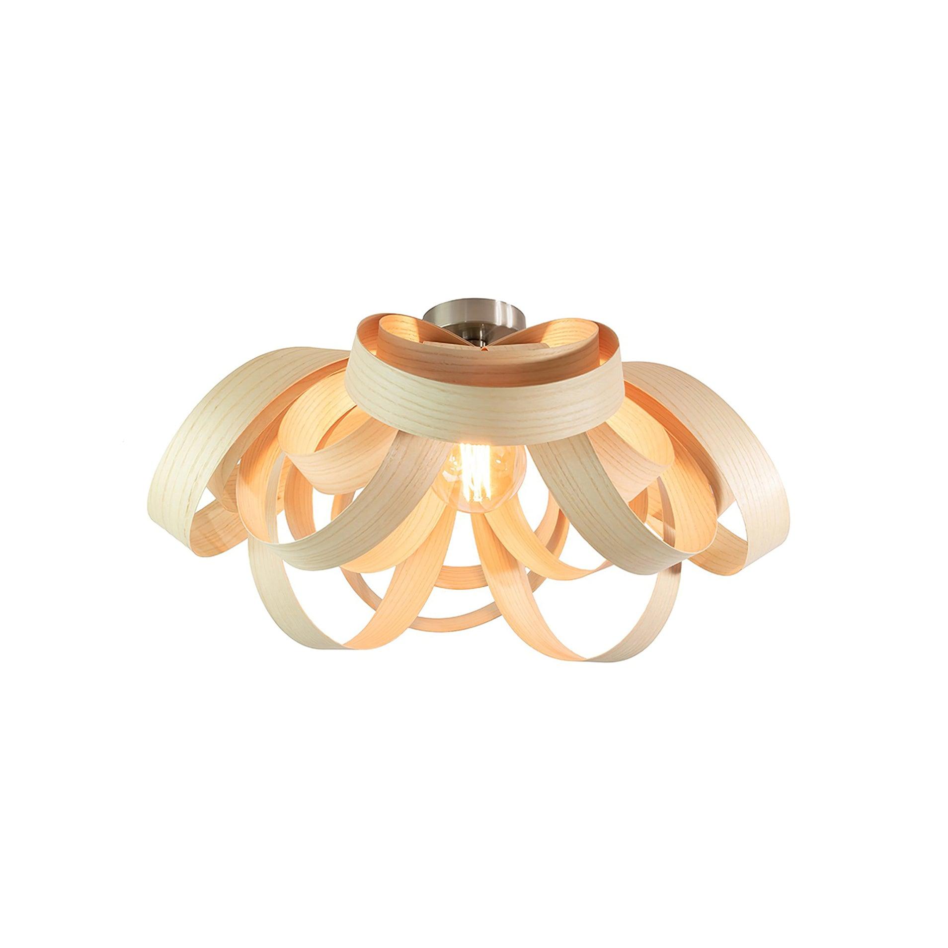 Veylo Wooden Ribbon Ceiling Lamp