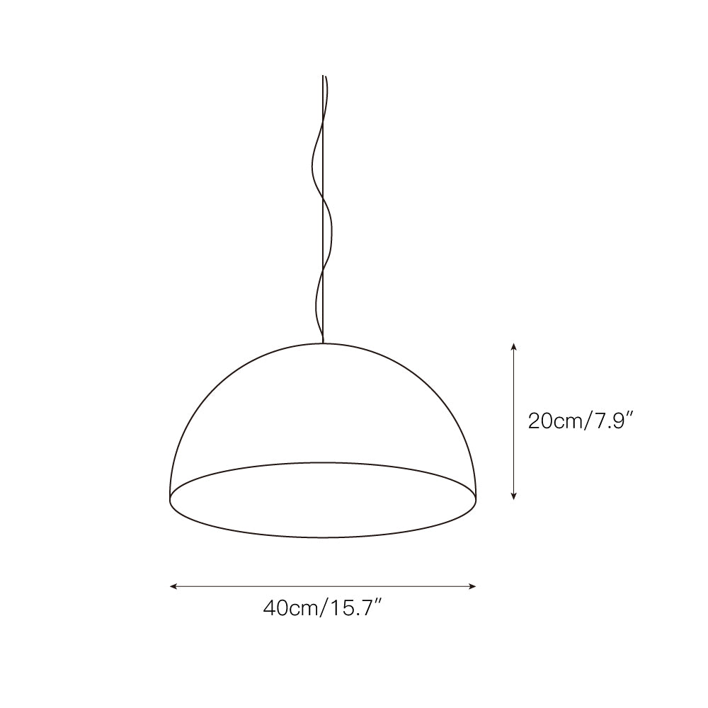 Sky Garden Pendant Lamp in glossy white finish against a plain background.