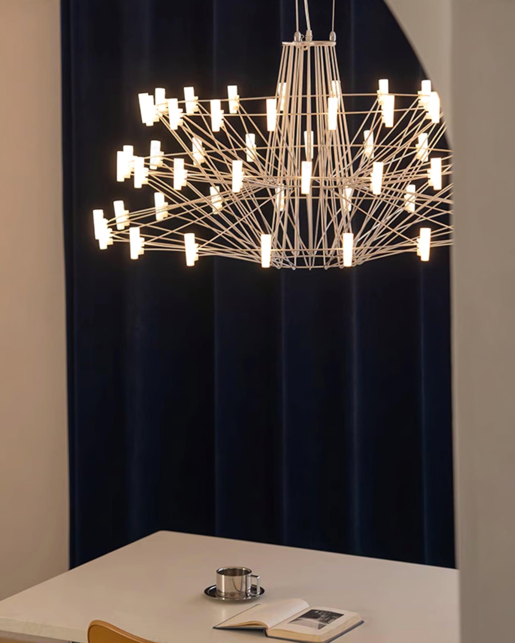 Lustra Chandelier Sky Ballet Stainless Steel Acrylic Modern-Neutral Decor