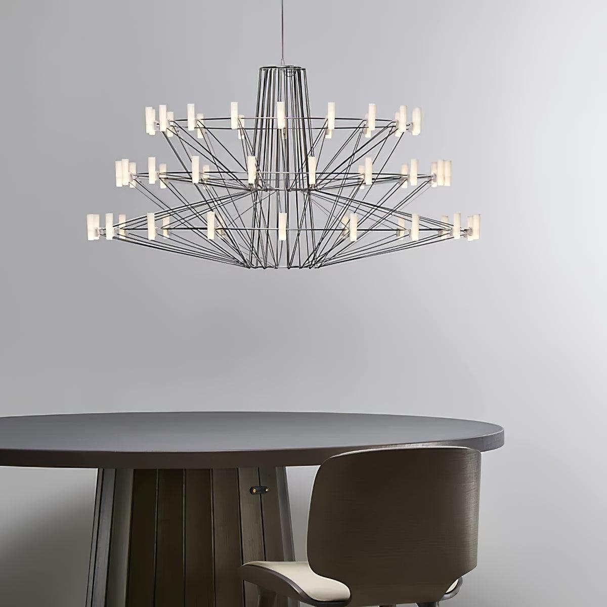 Lustra Chandelier Sky Ballet Stainless Steel Acrylic Modern-Neutral Decor