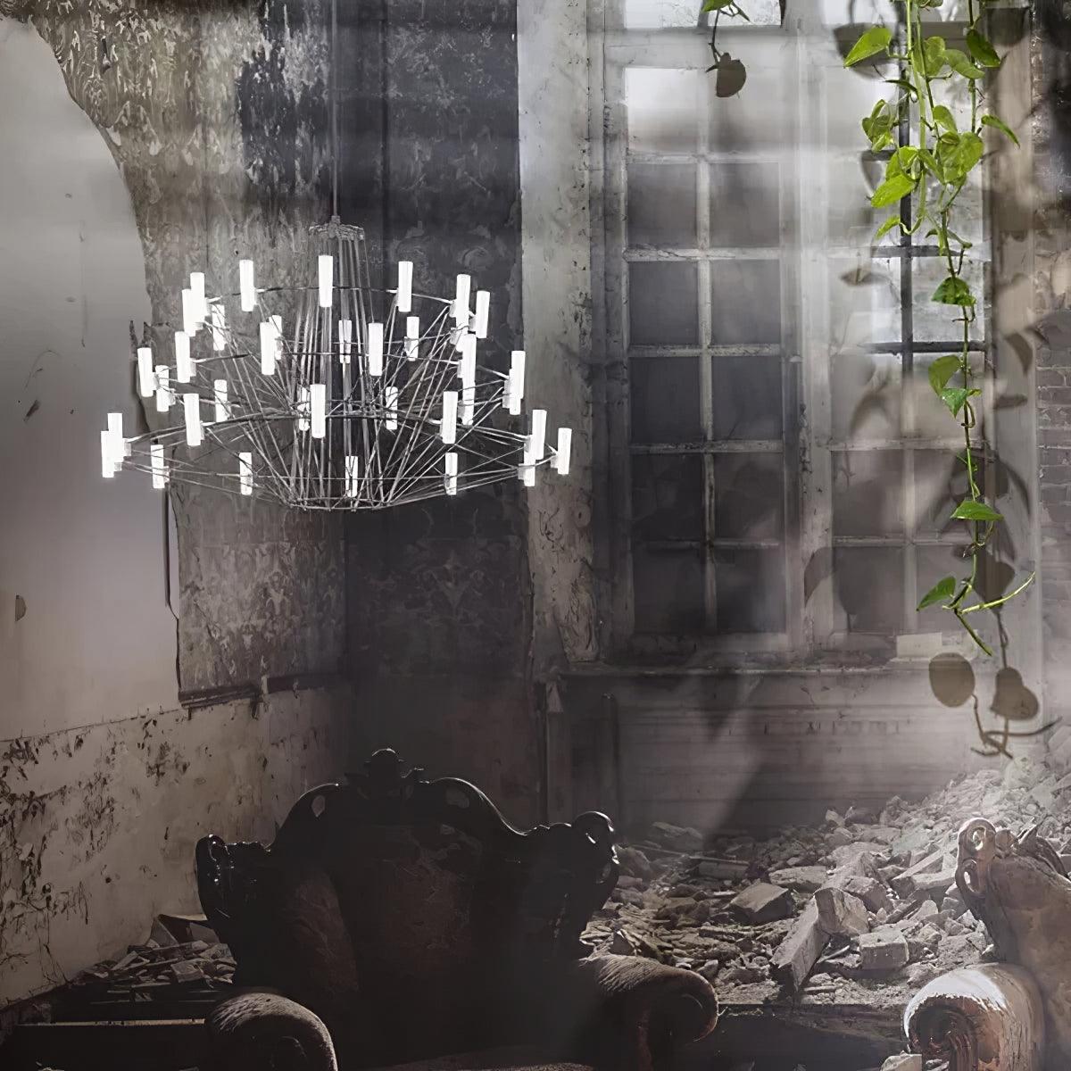 Lustra Chandelier Sky Ballet Stainless Steel Acrylic Modern-Neutral Decor