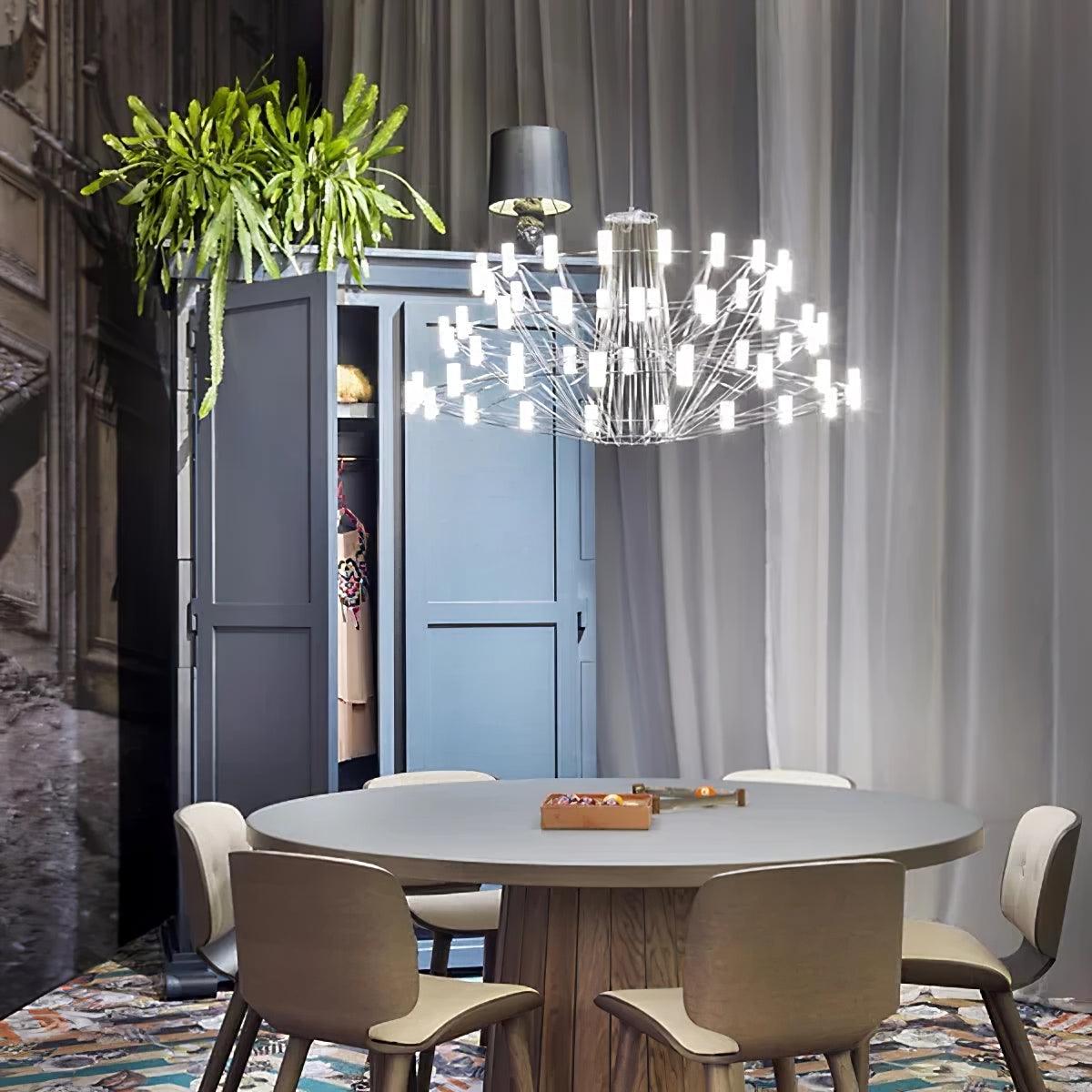 Lustra Chandelier Sky Ballet Stainless Steel Acrylic Modern-Neutral Decor