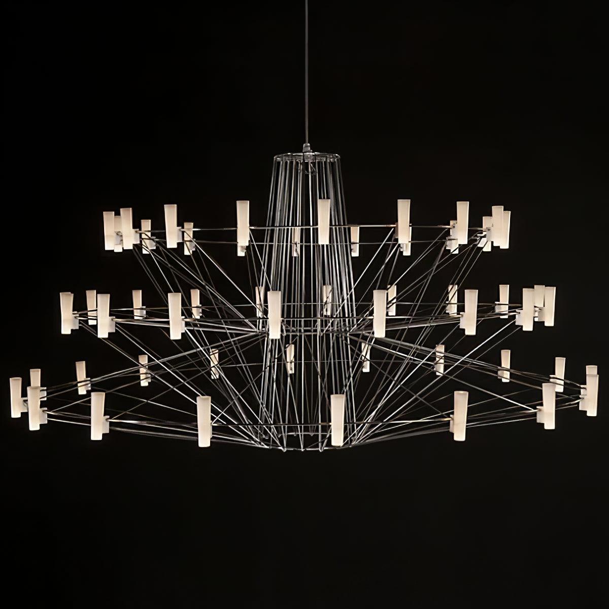 Lustra Chandelier Sky Ballet Stainless Steel Acrylic Modern-Neutral Decor