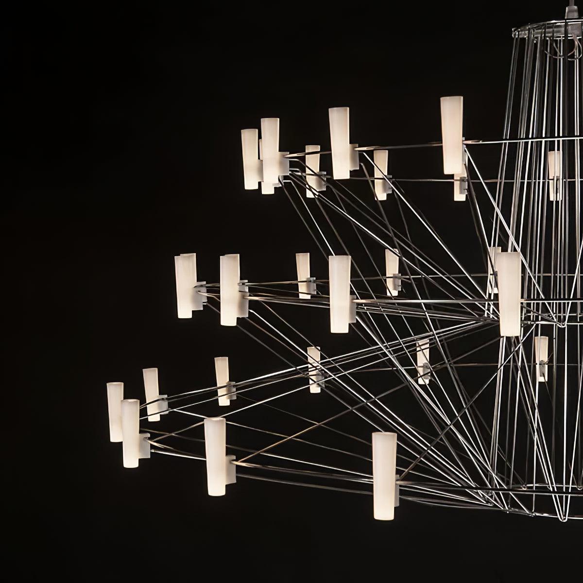 Lustra Chandelier Sky Ballet Stainless Steel Acrylic Modern-Neutral Decor