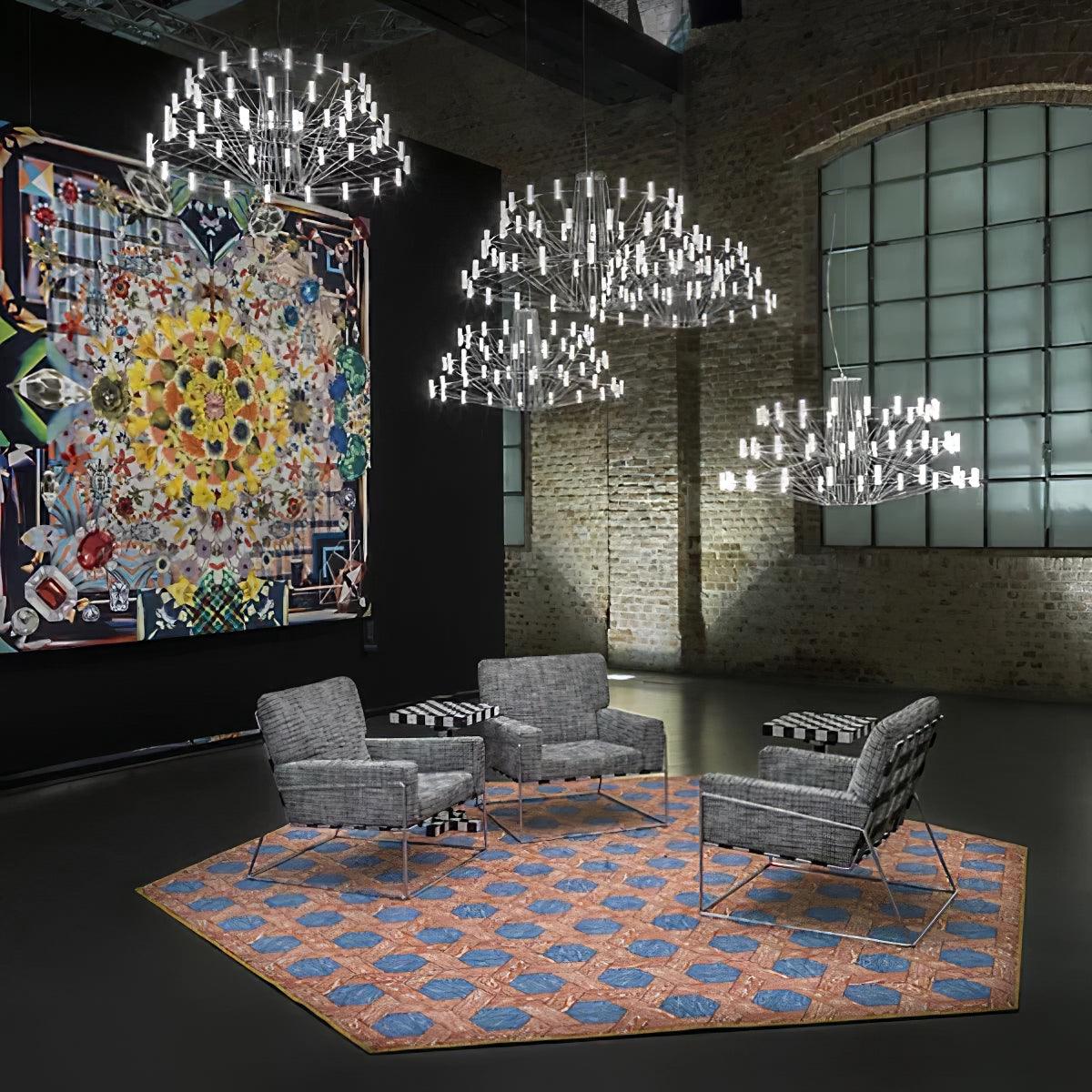 Lustra Chandelier Sky Ballet Stainless Steel Acrylic Modern-Neutral Decor