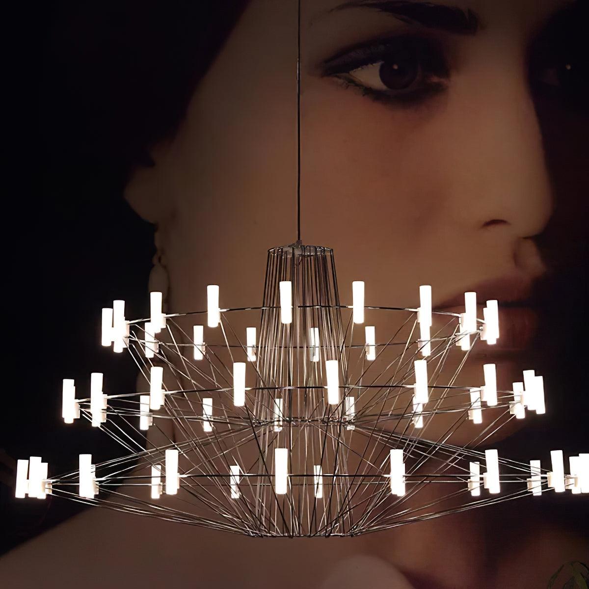 Lustra Chandelier Sky Ballet Stainless Steel Acrylic Modern-Neutral Decor