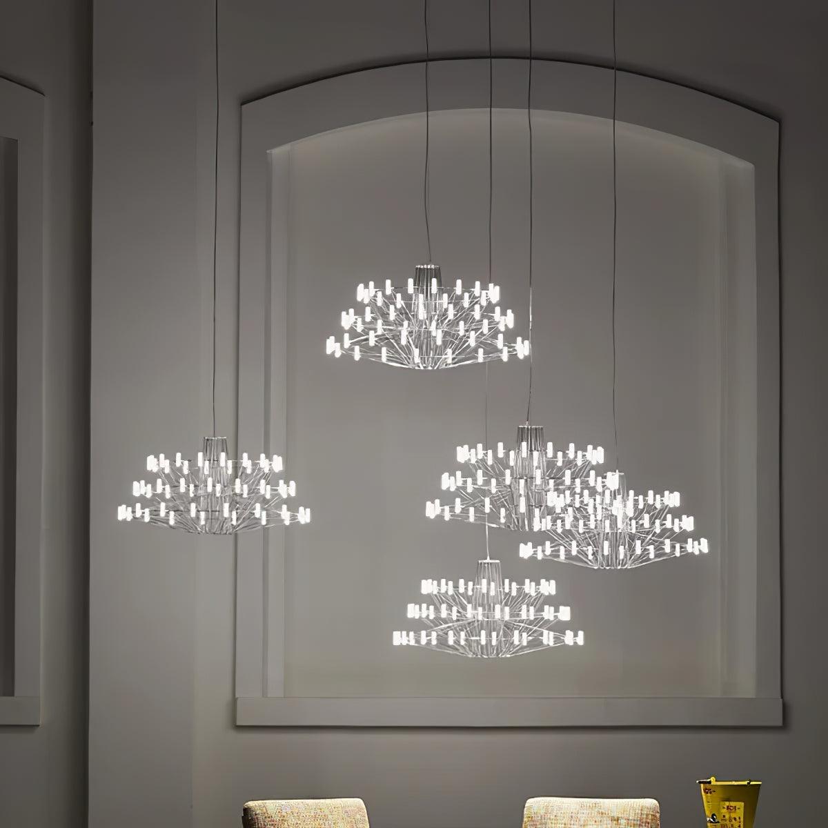 Lustra Chandelier Sky Ballet Stainless Steel Acrylic Modern-Neutral Decor