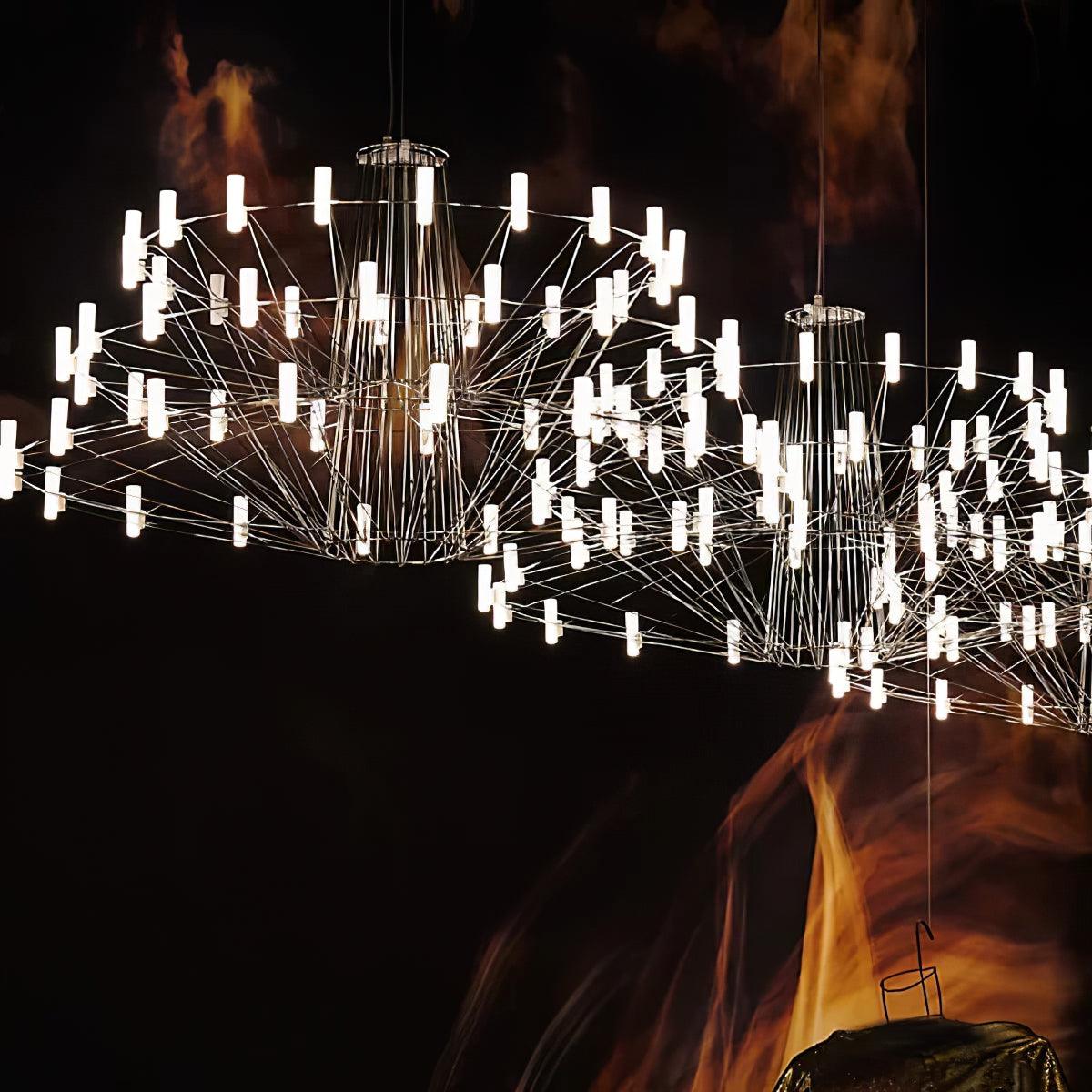 Lustra Chandelier Sky Ballet Stainless Steel Acrylic Modern-Neutral Decor