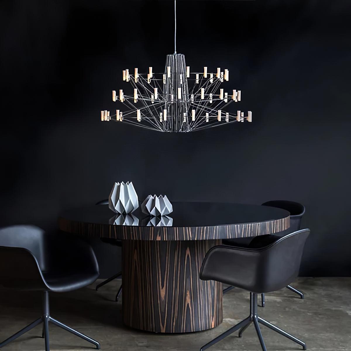 Lustra Chandelier Sky Ballet Stainless Steel Acrylic Modern-Neutral Decor