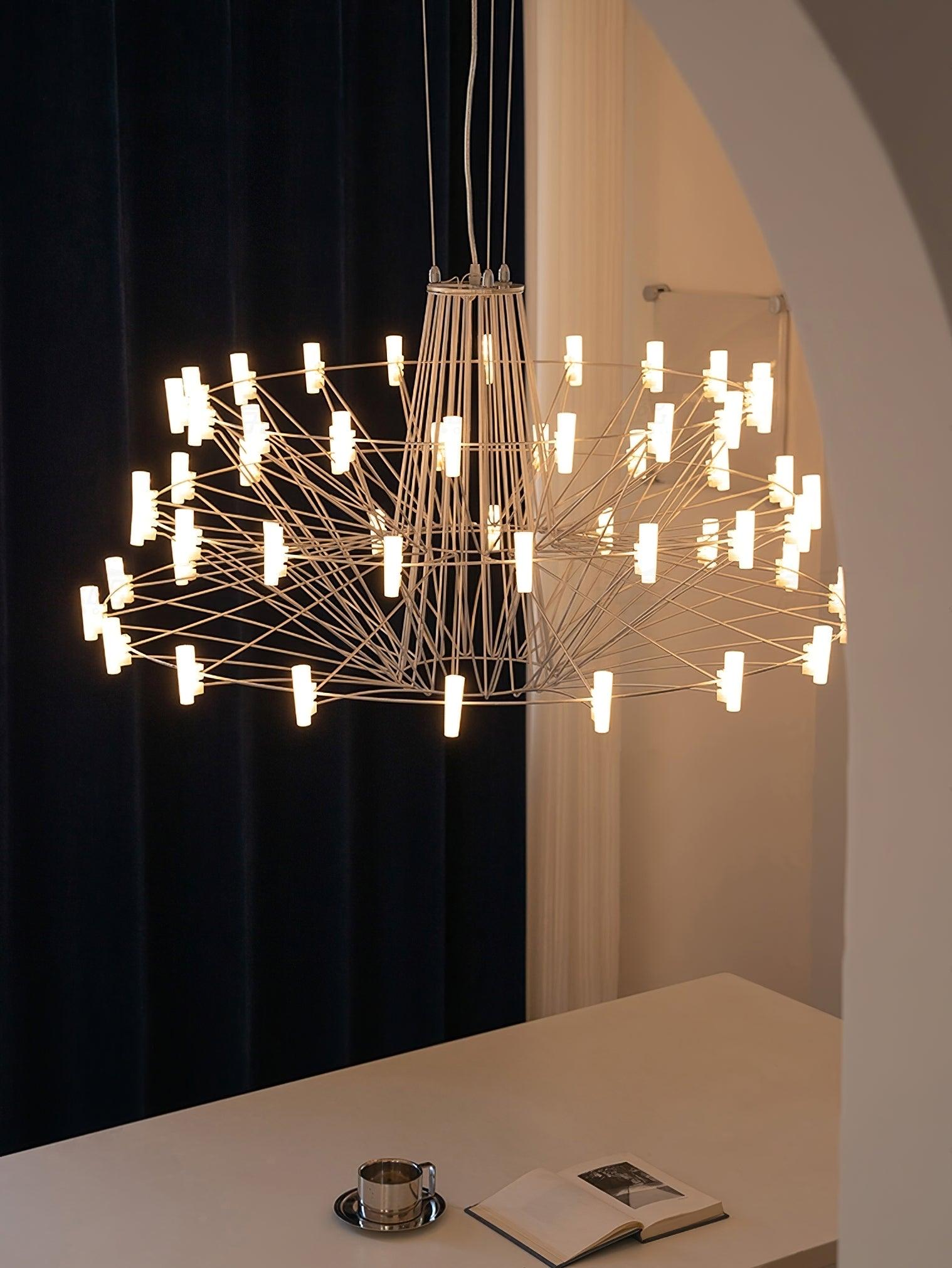 Lustra Chandelier Sky Ballet Stainless Steel Acrylic Modern-Neutral Decor