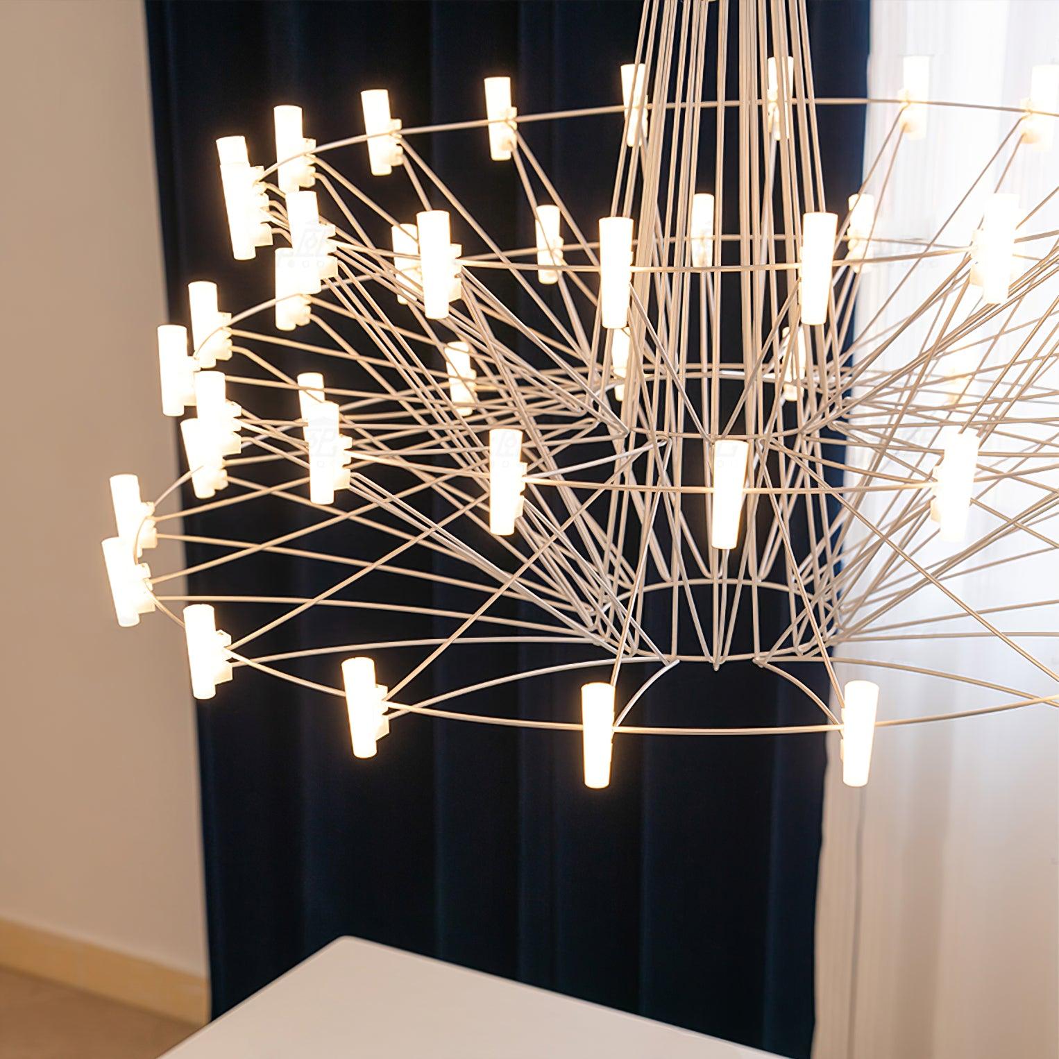 Lustra Chandelier Sky Ballet Stainless Steel Acrylic Modern-Neutral Decor