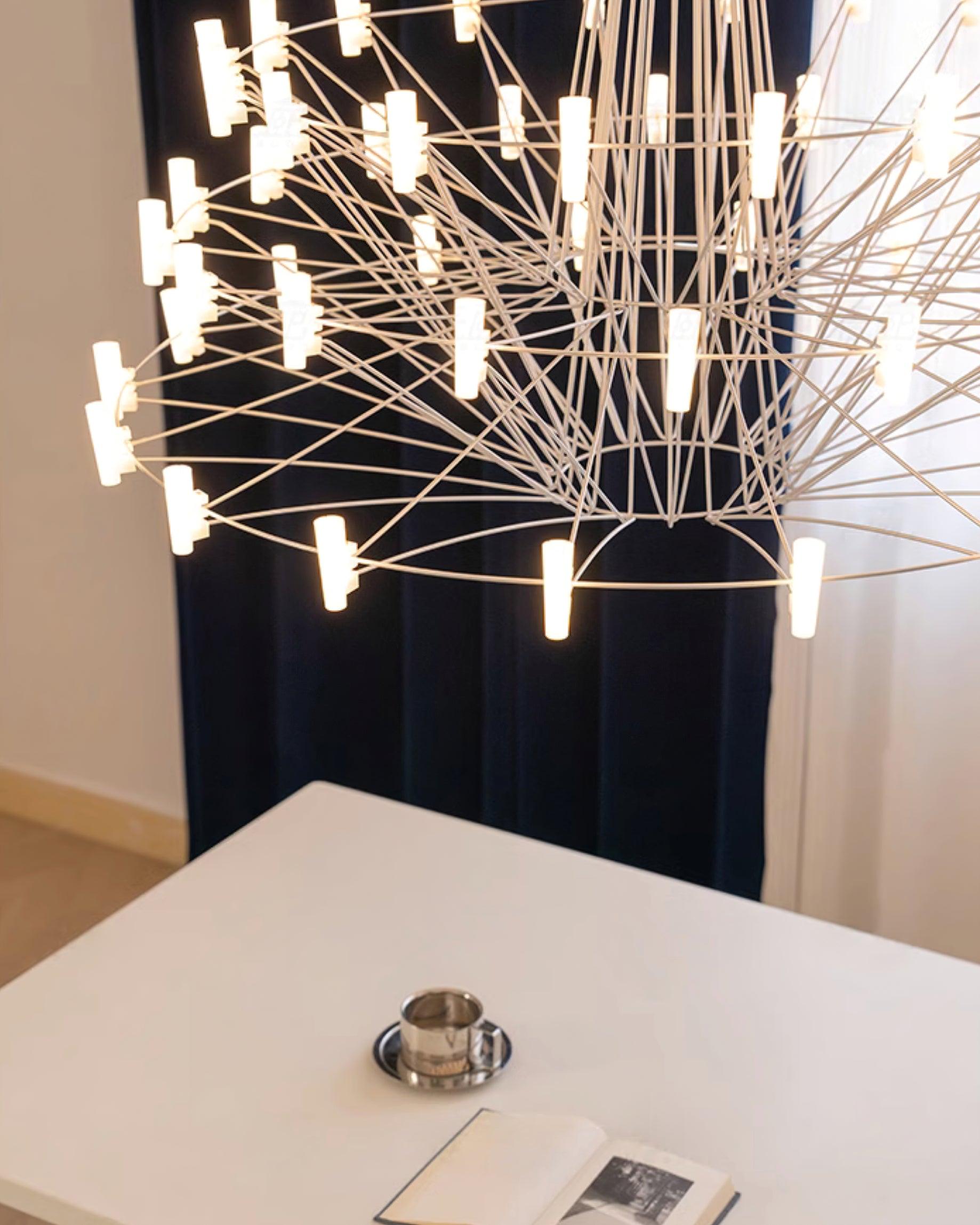 Lustra Chandelier Sky Ballet Stainless Steel Acrylic Modern-Neutral Decor