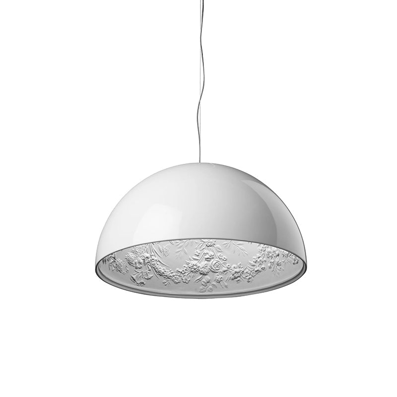 Lifestyle image showing the warm, ambient light cast by the Sky Garden lamp.