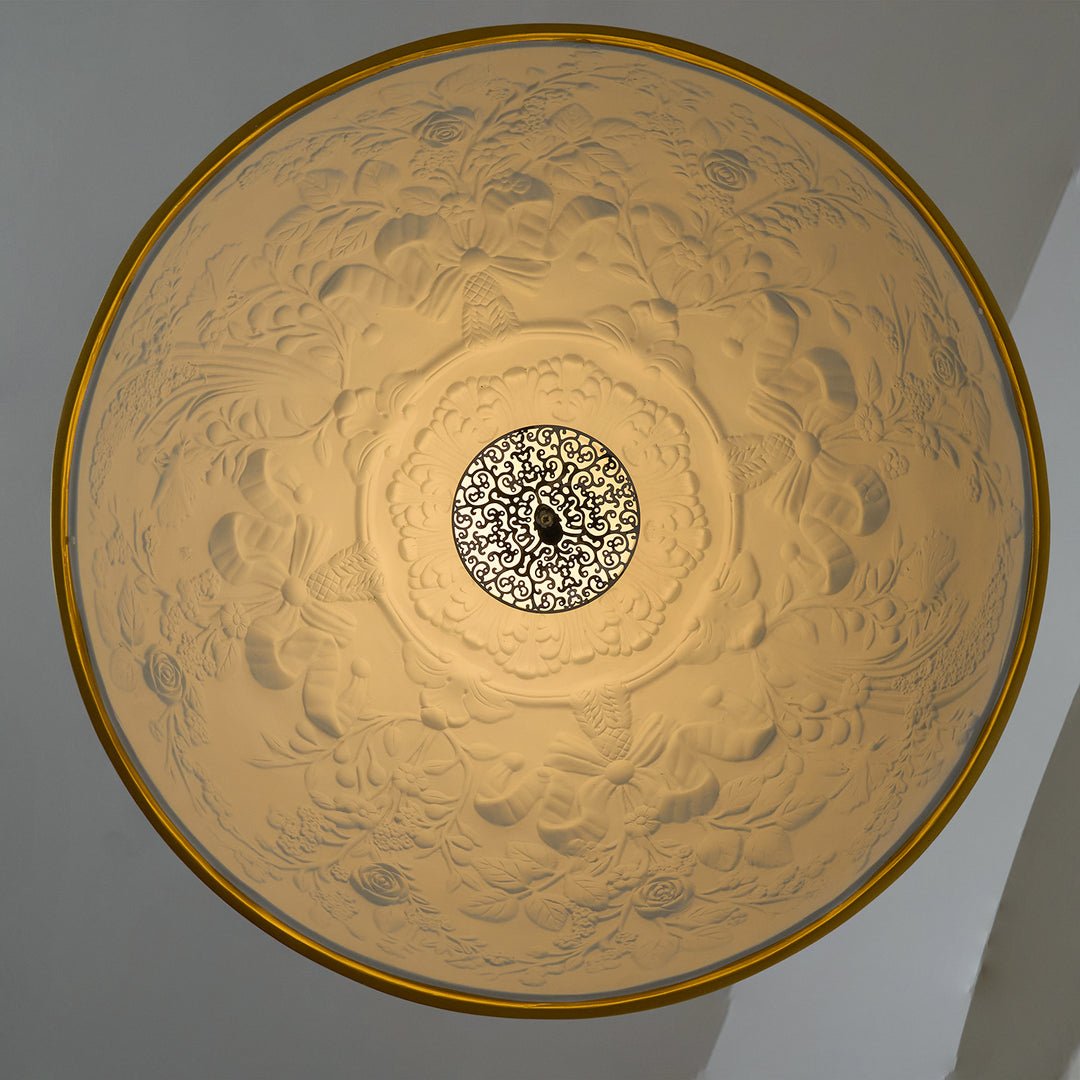 The Sky Garden Pendant Lamp, unlit, displayed as a sculptural art piece.