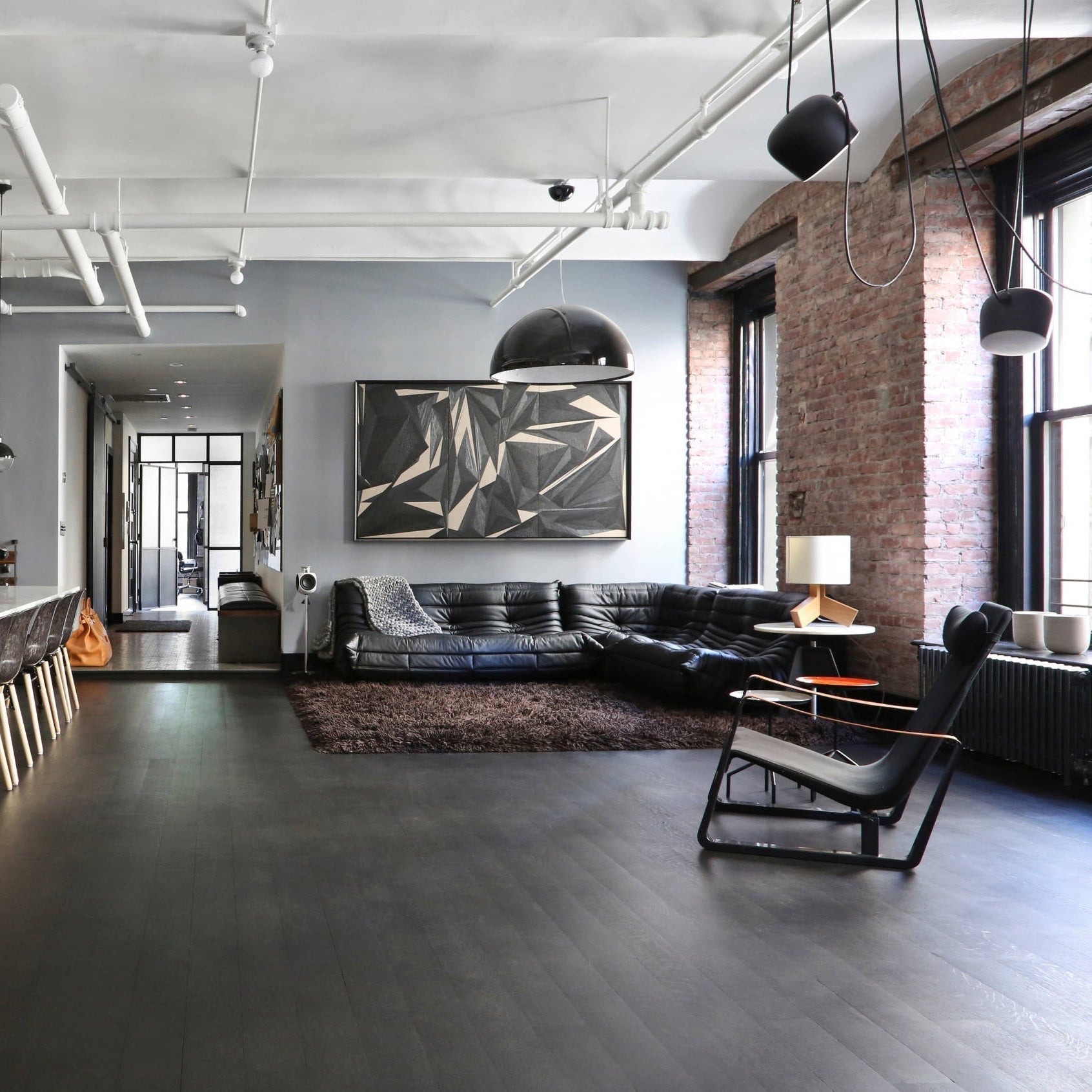 Lustra Pendant Lamp Suspension for Living Room-Neutral Decor